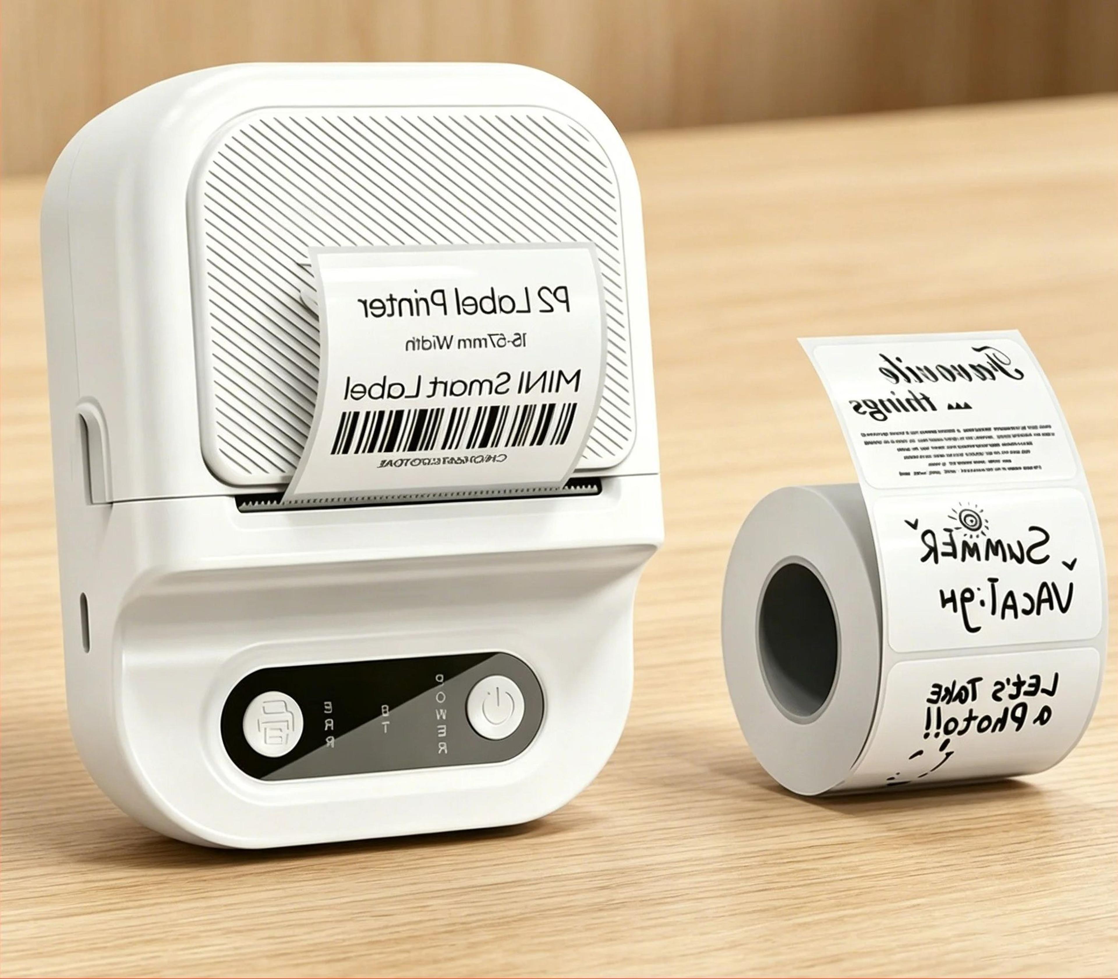 wireless bluetooth portable desktop & handheld label maker set