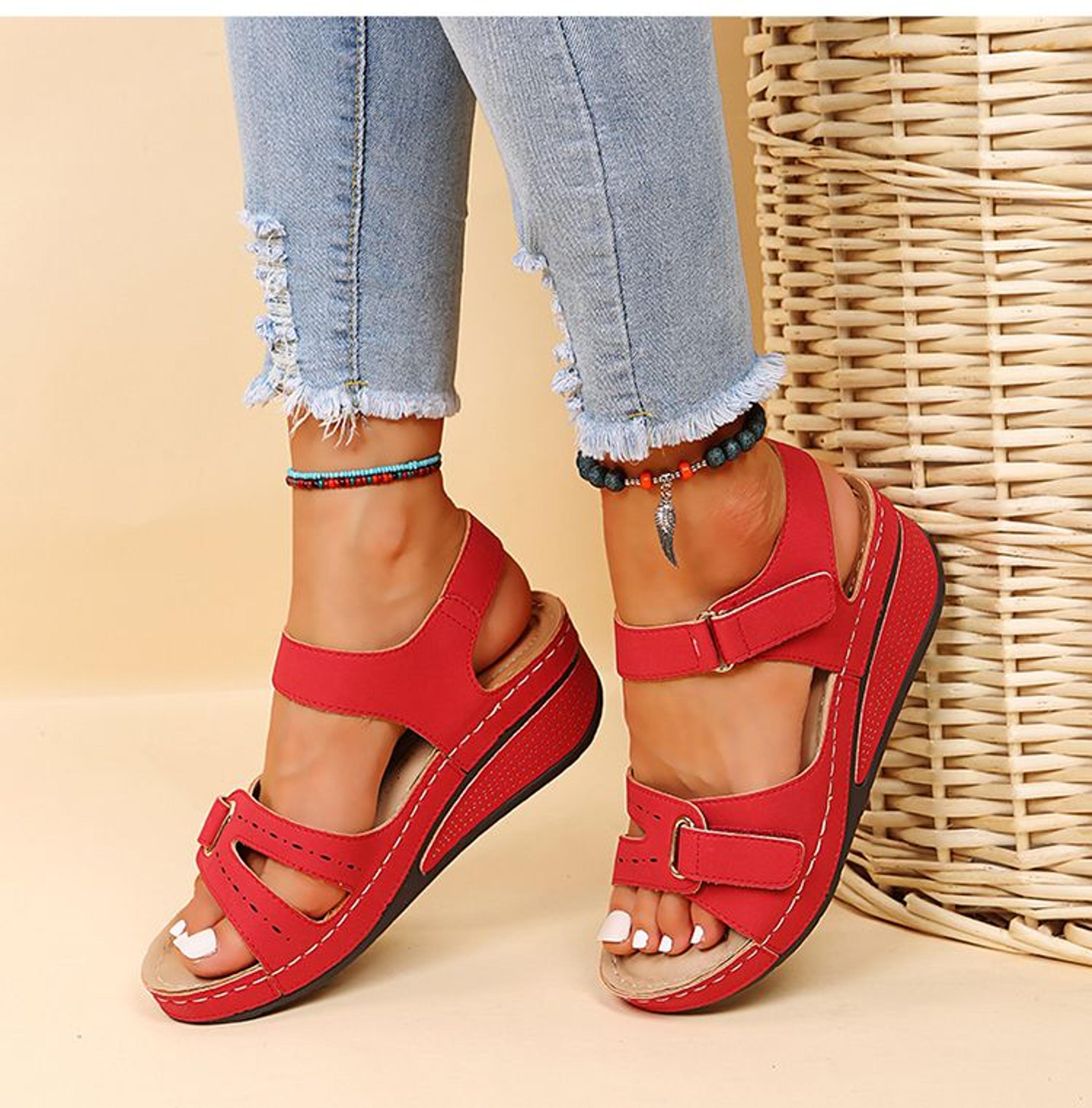 breezelift womens lightweight wedge sandals – non slip platform comfort for summer style