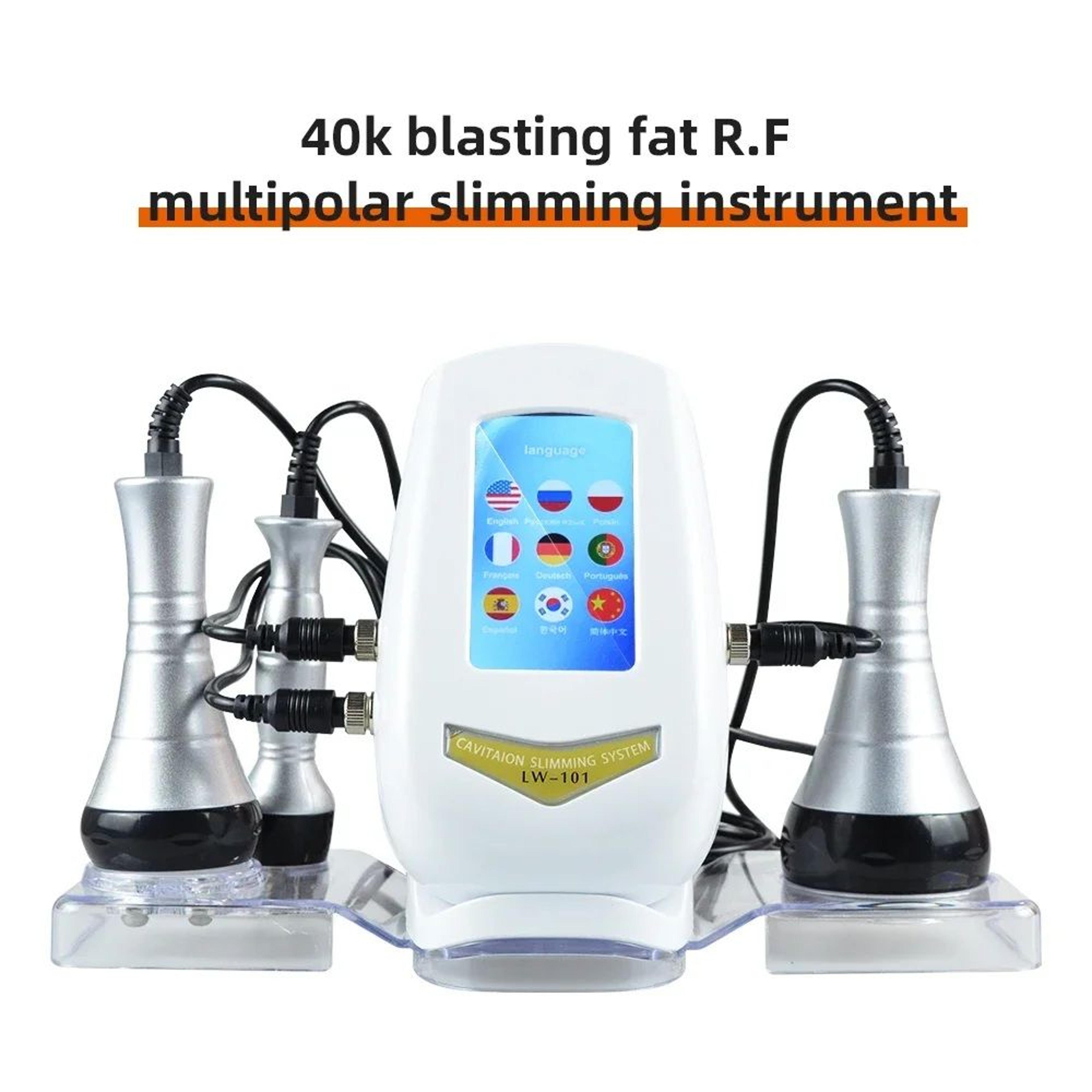 lumasculpt 3-in-1 cavitation body slimming massager – face and body lifting & tightening spa devicecarte