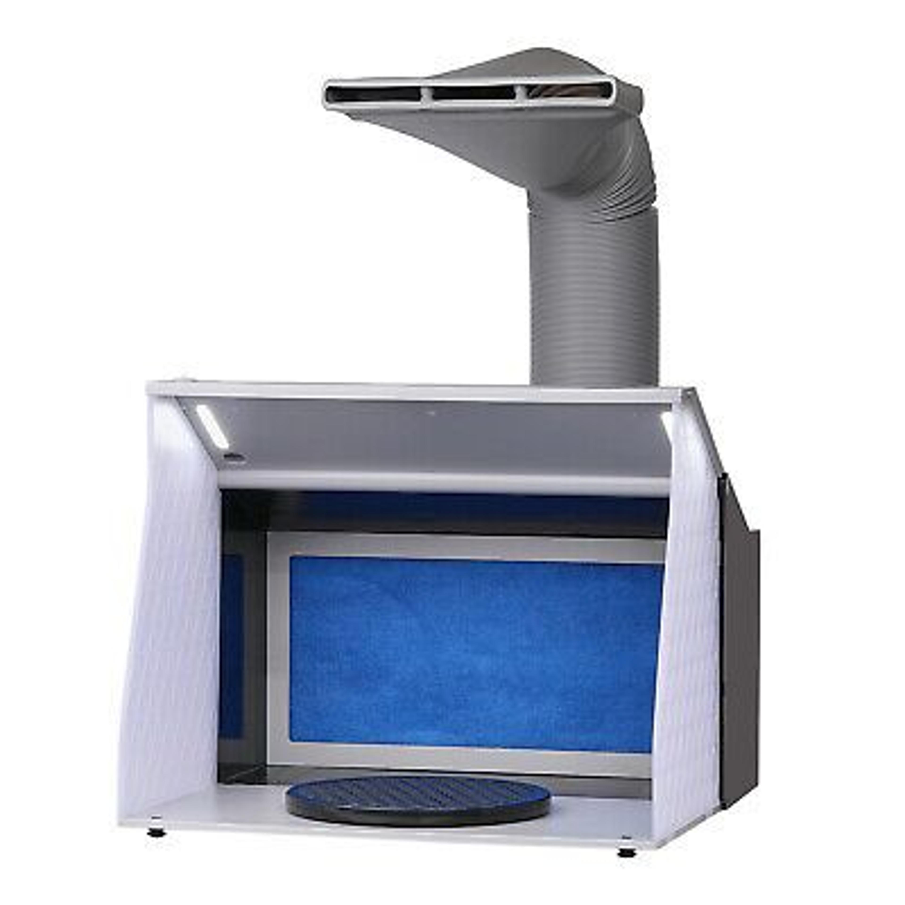 vevor dual-fan spray booth kit – led airbrush station with exhaust