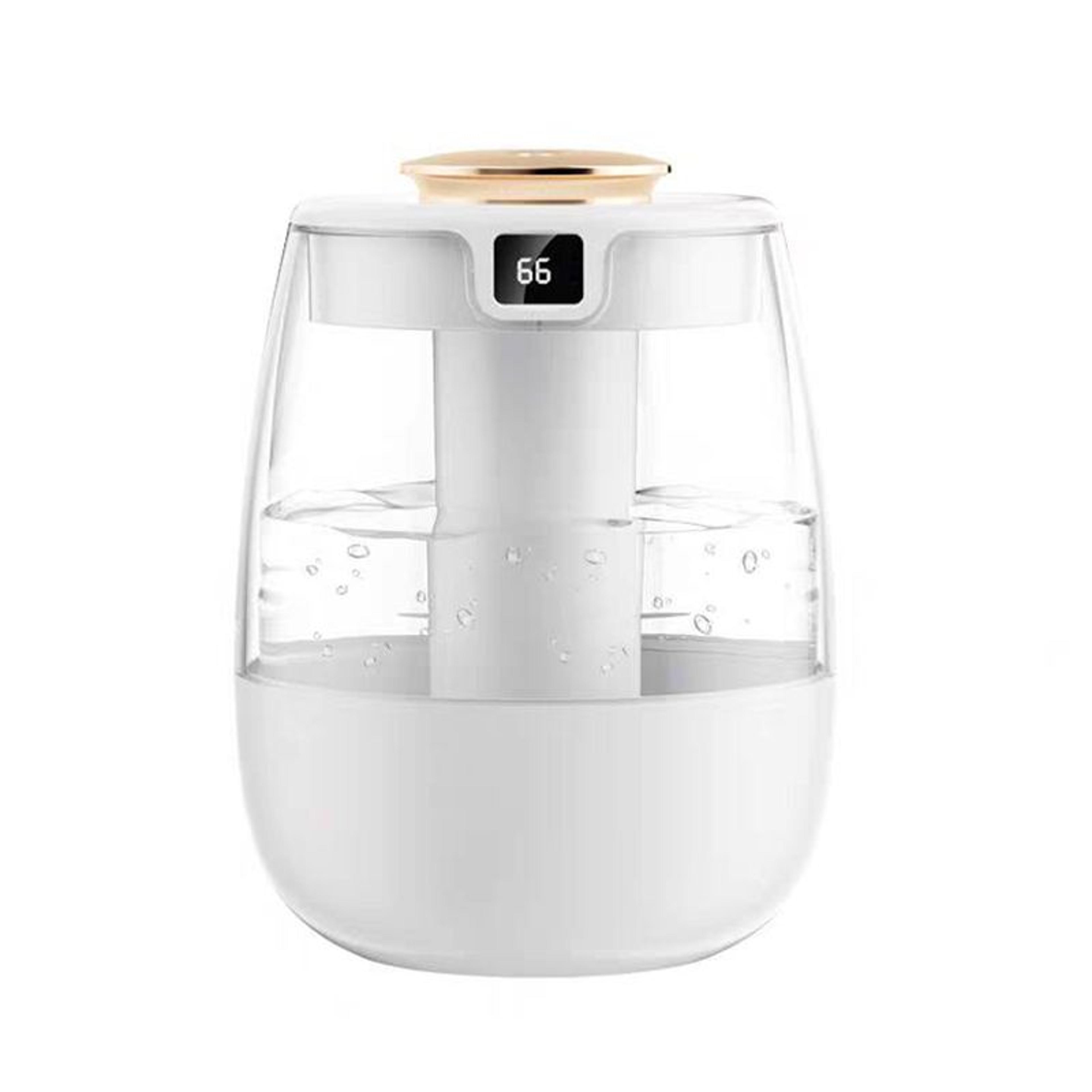 hydroglow 1300ml dual spray humidifier – usb aroma diffuser with light for home & office wellness