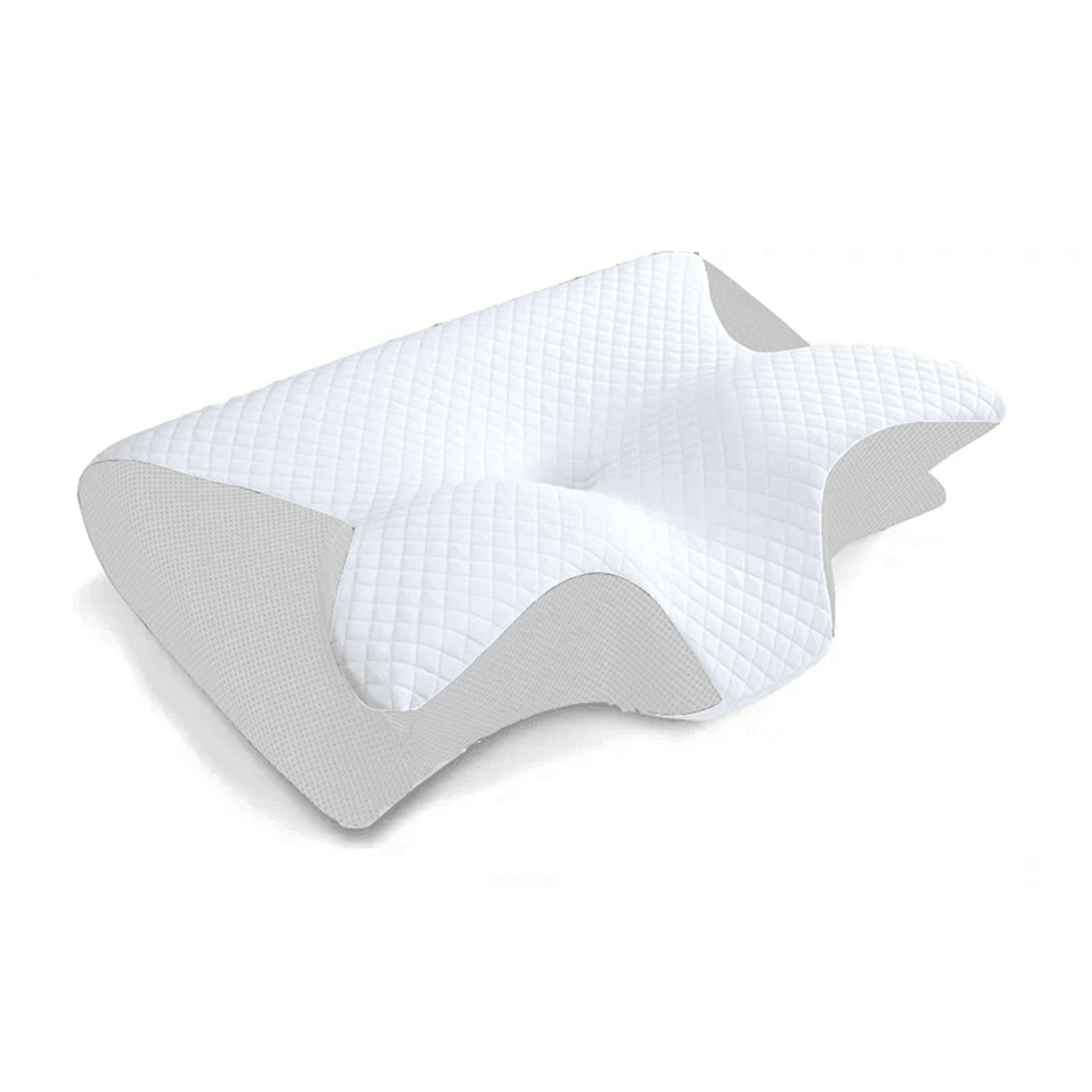 orthoease memory foam cervical pillow – 2-in-1 contour neck pillow for pain relief & spinal alignment