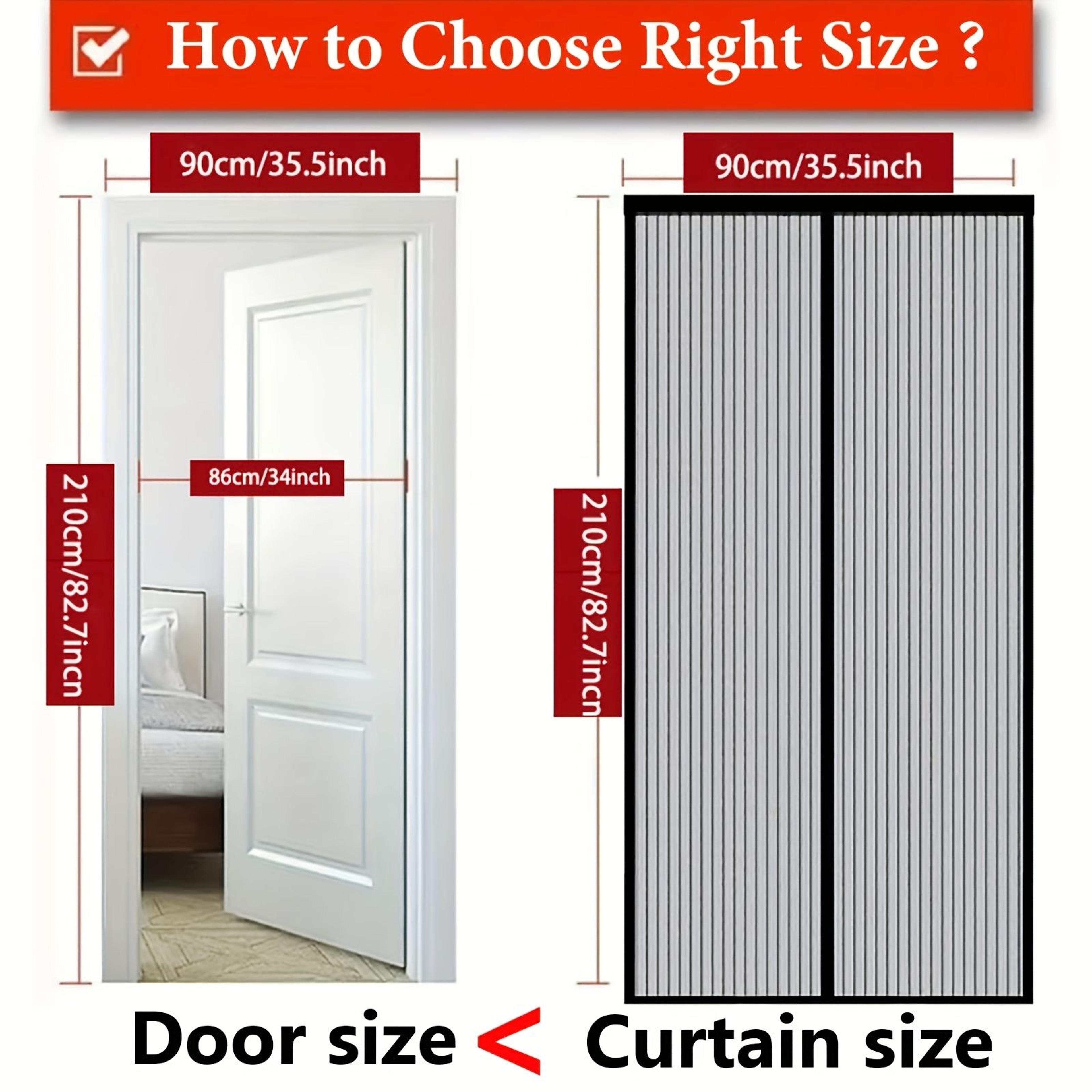 magnetic screen door curtain – heavy-duty mesh with hands-free closure for bug-free ventilation