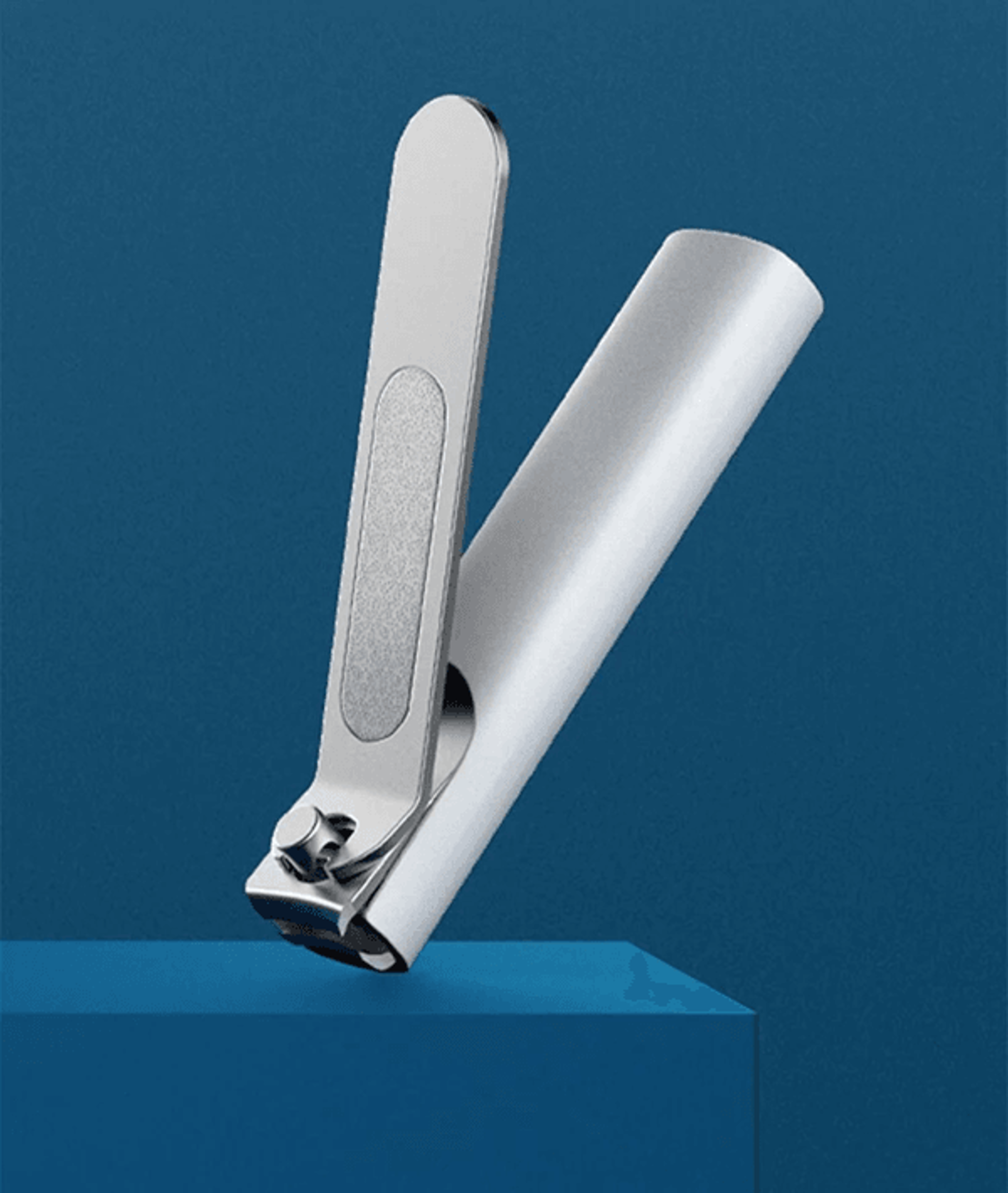 xiaomi anti splash nail clipper stainless steel portable nail trimmer with storage case