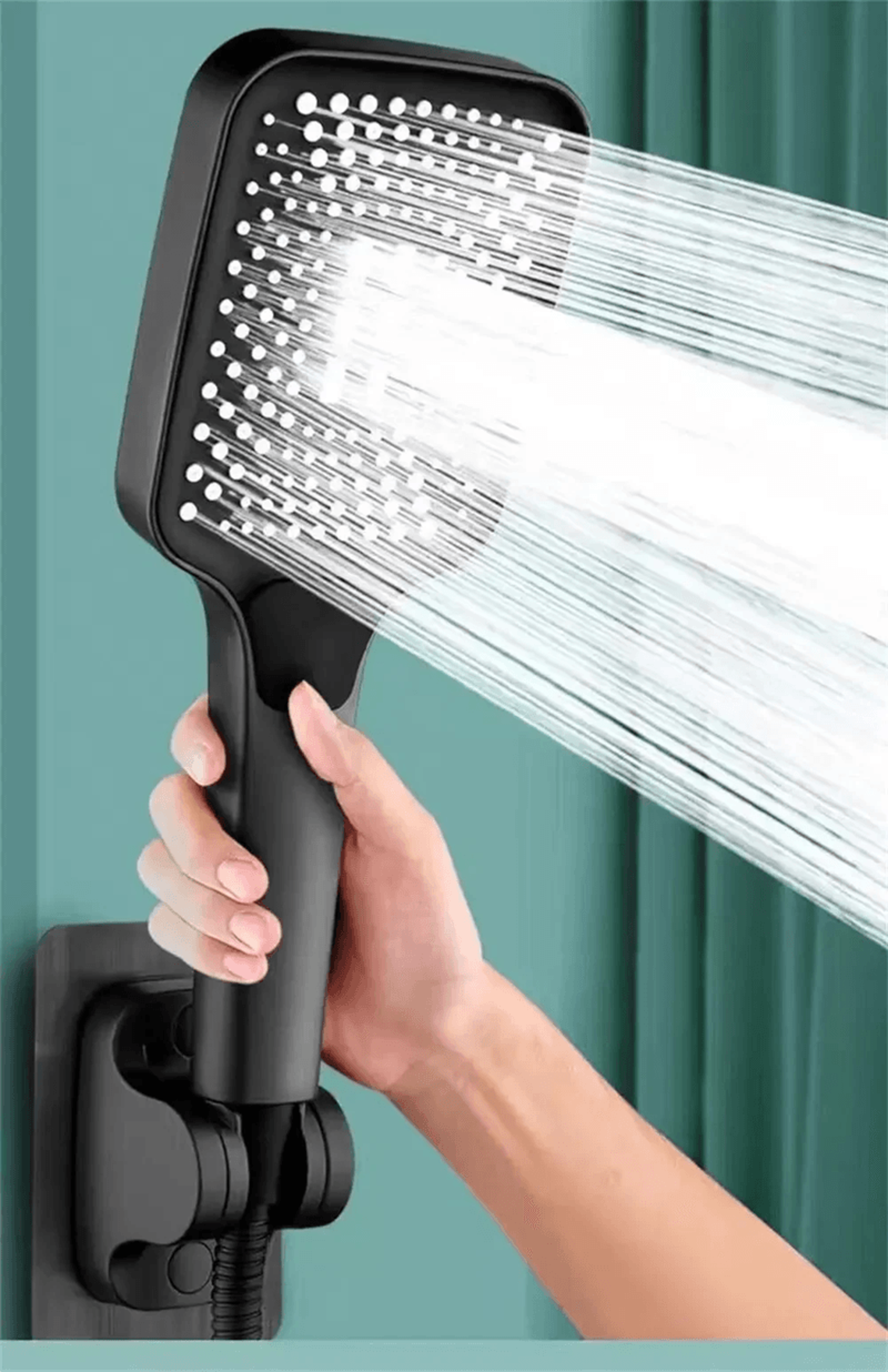 high pressure adjustable shower head 3 mode water saving rainfall shower for bathroom