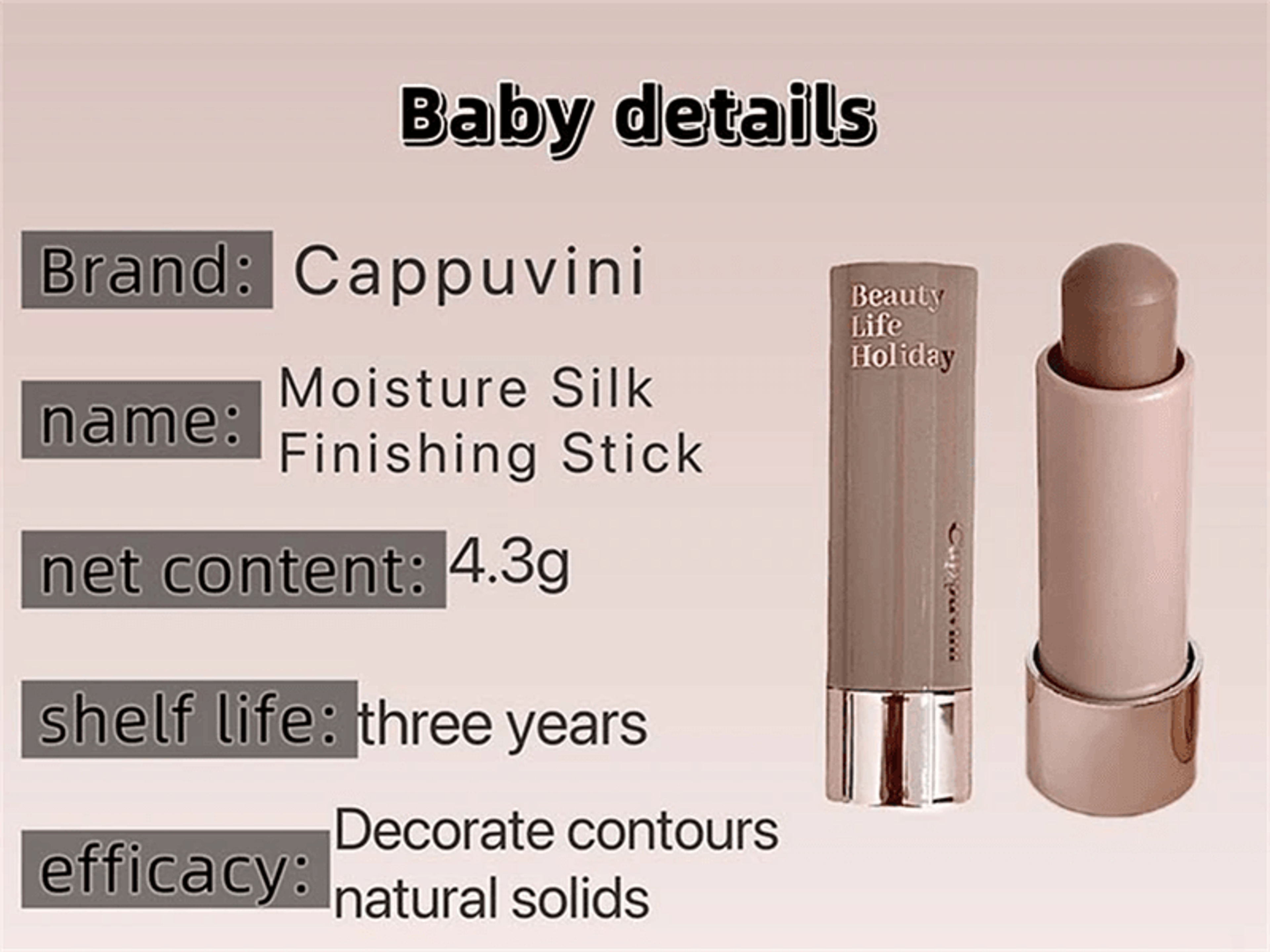 waterproof matte contour stick and concealer for face highlight and nose shadow