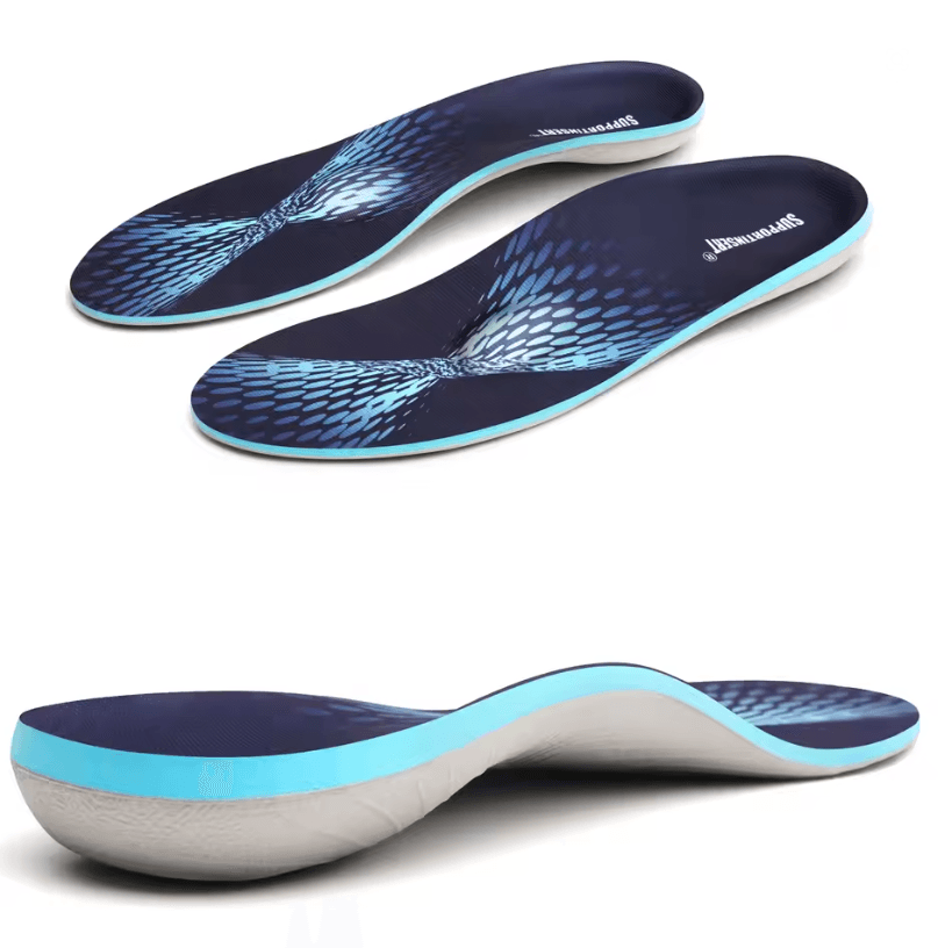 orthopedic arch support insoles for plantar fasciitis relief & flat feet comfort