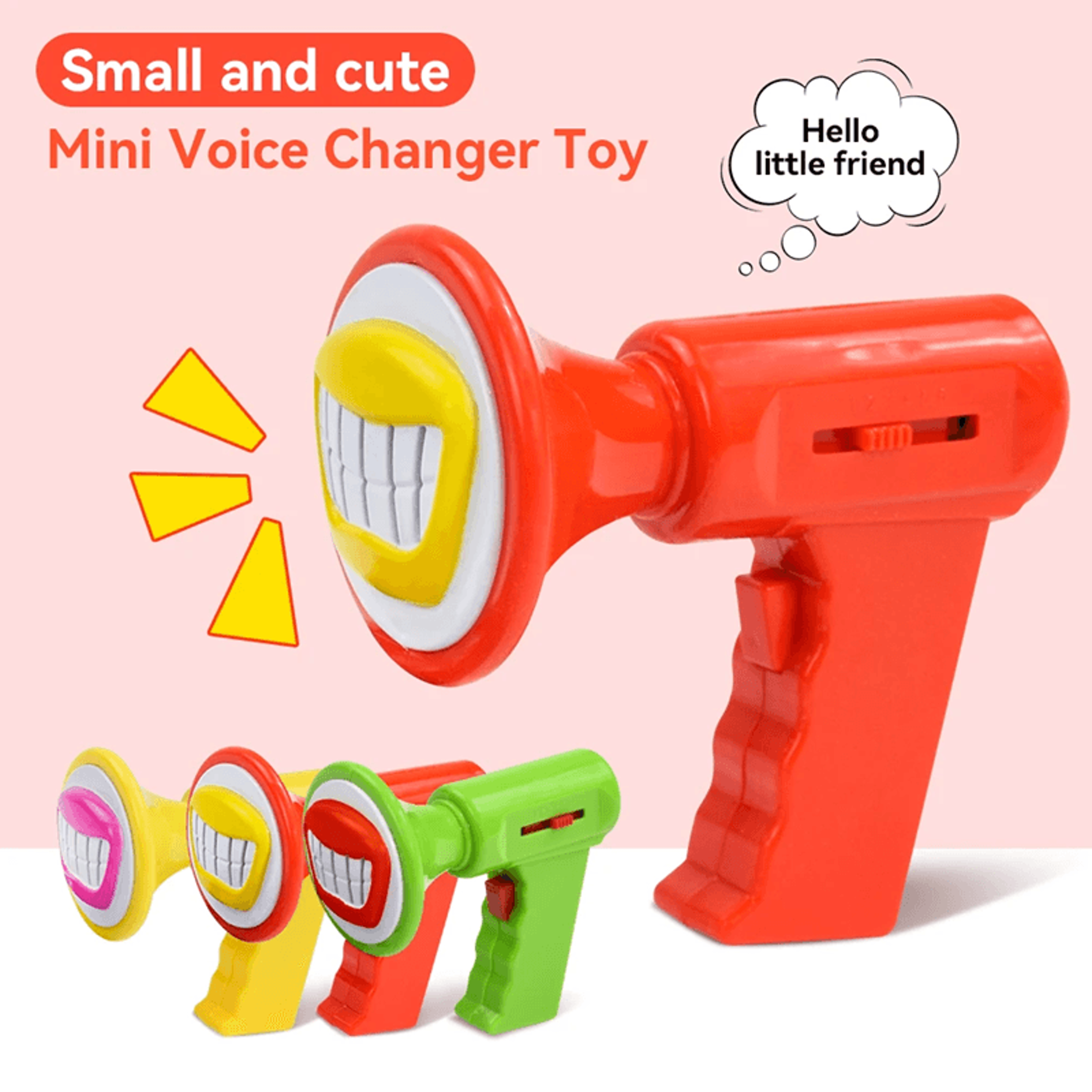 kids voice changer toy – handheld speaker with 6 fun sound effects for role play and parody games