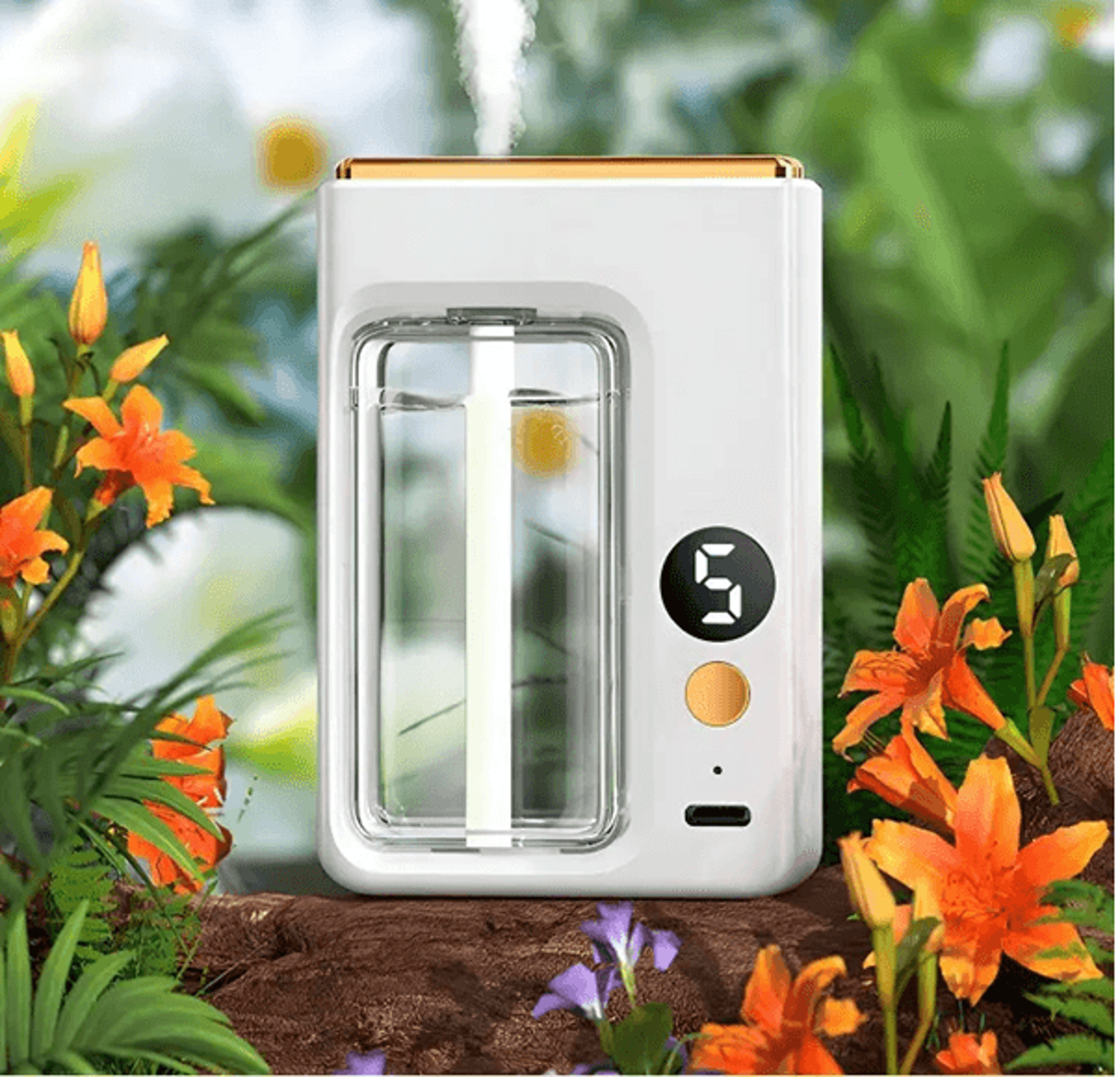 automatic car diffuser with essential oil and digital display