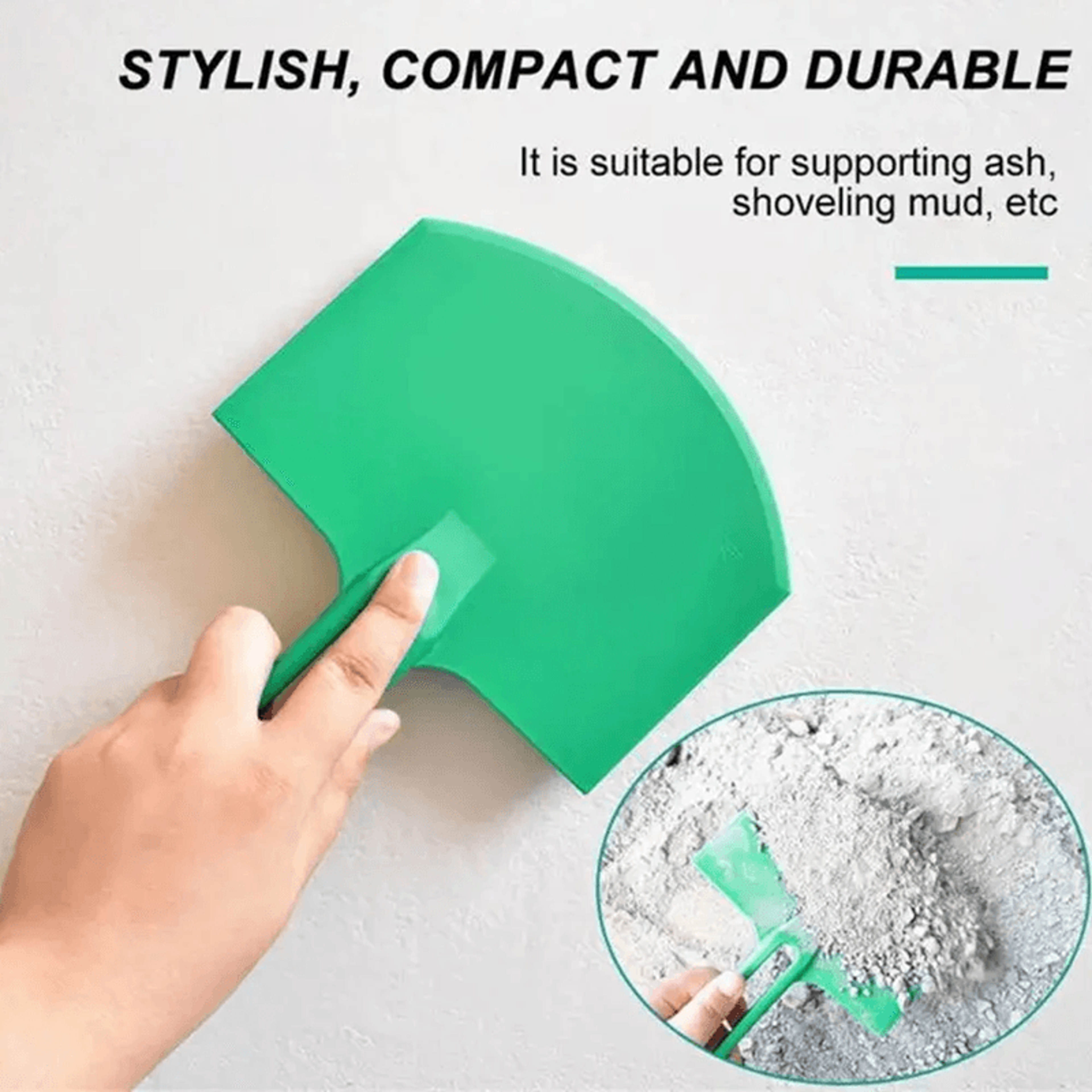 curved bucket scoop putty knife – flexible plastic scraper for drywall and paint