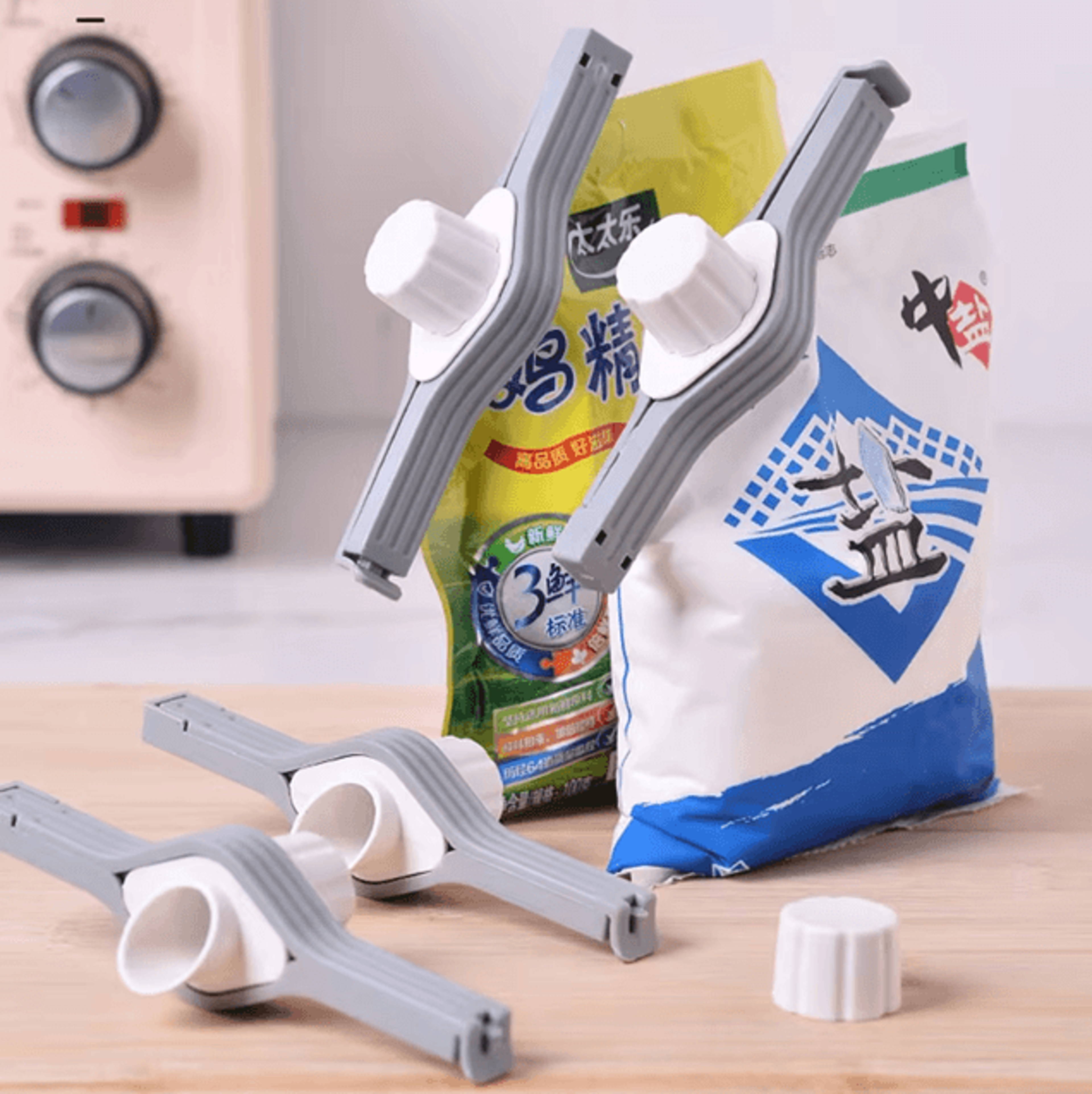 screw cap food bag sealing clip for snacks milk powder and kitchen storage