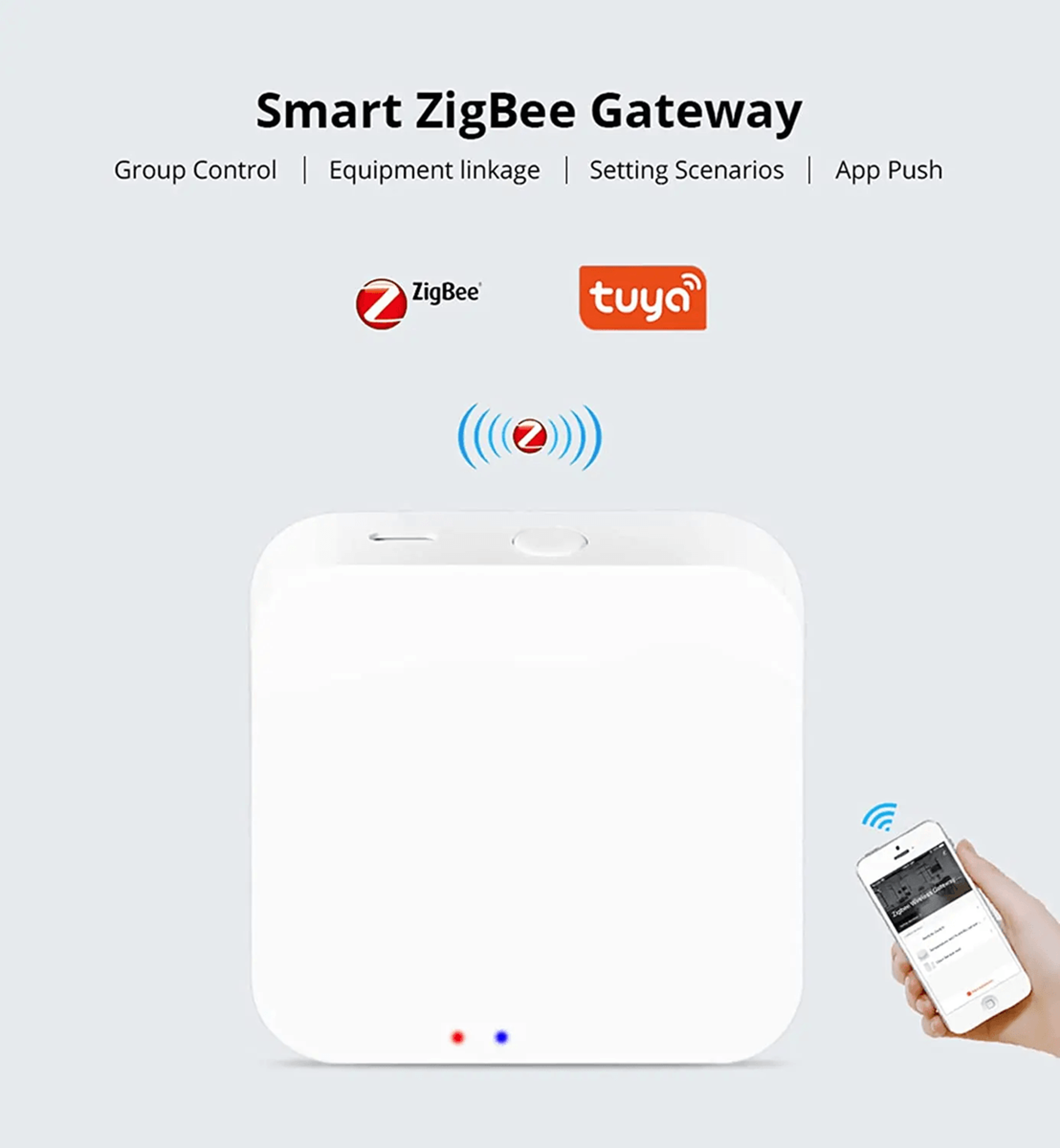 tuya zigbee smart gateway hub for smart life app and voice control integration