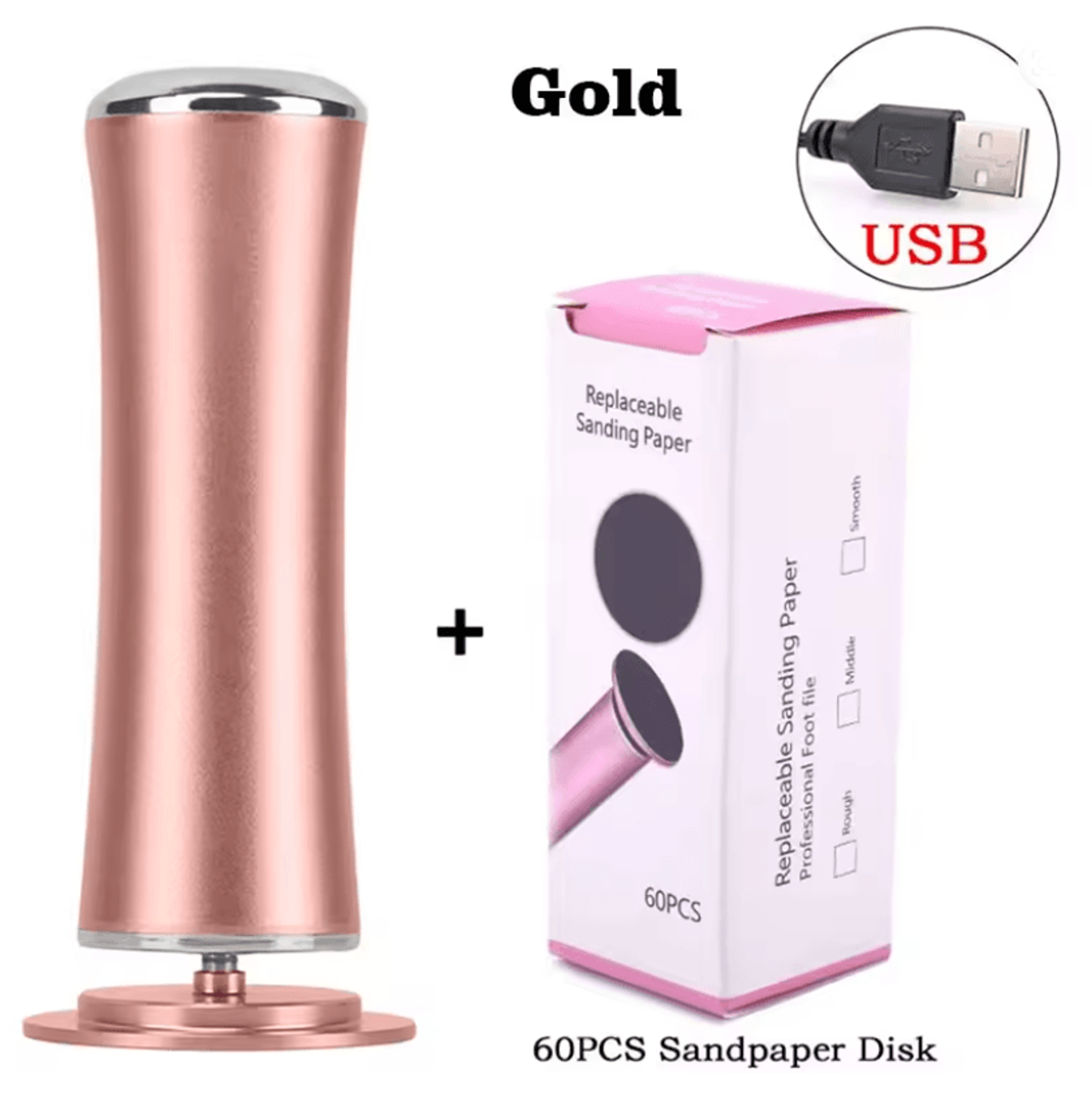 usb electric foot grinder and callus remover for smooth skin and at home pedicures