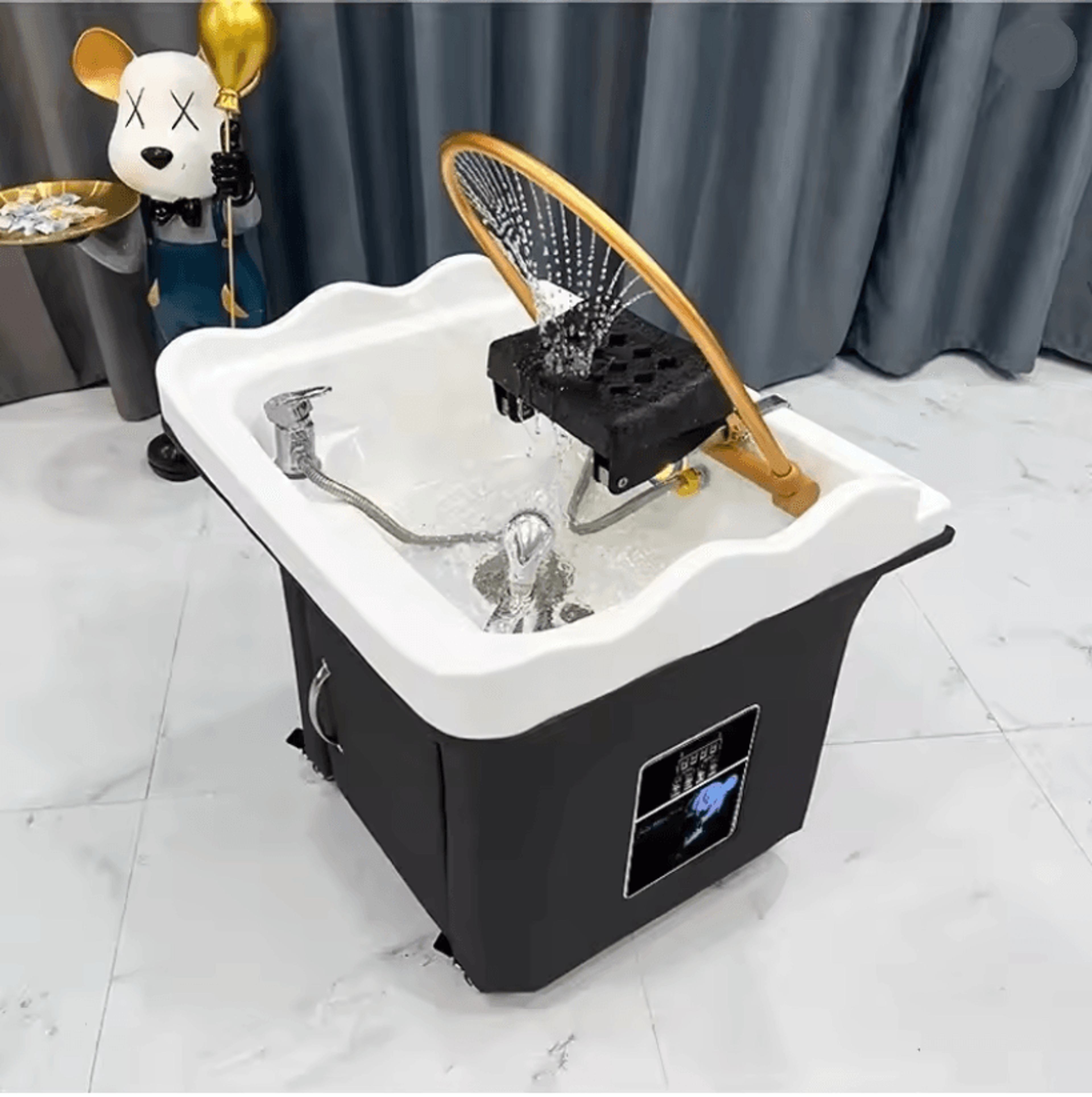 portable head spa shampoo chair with massage function – mq50sc