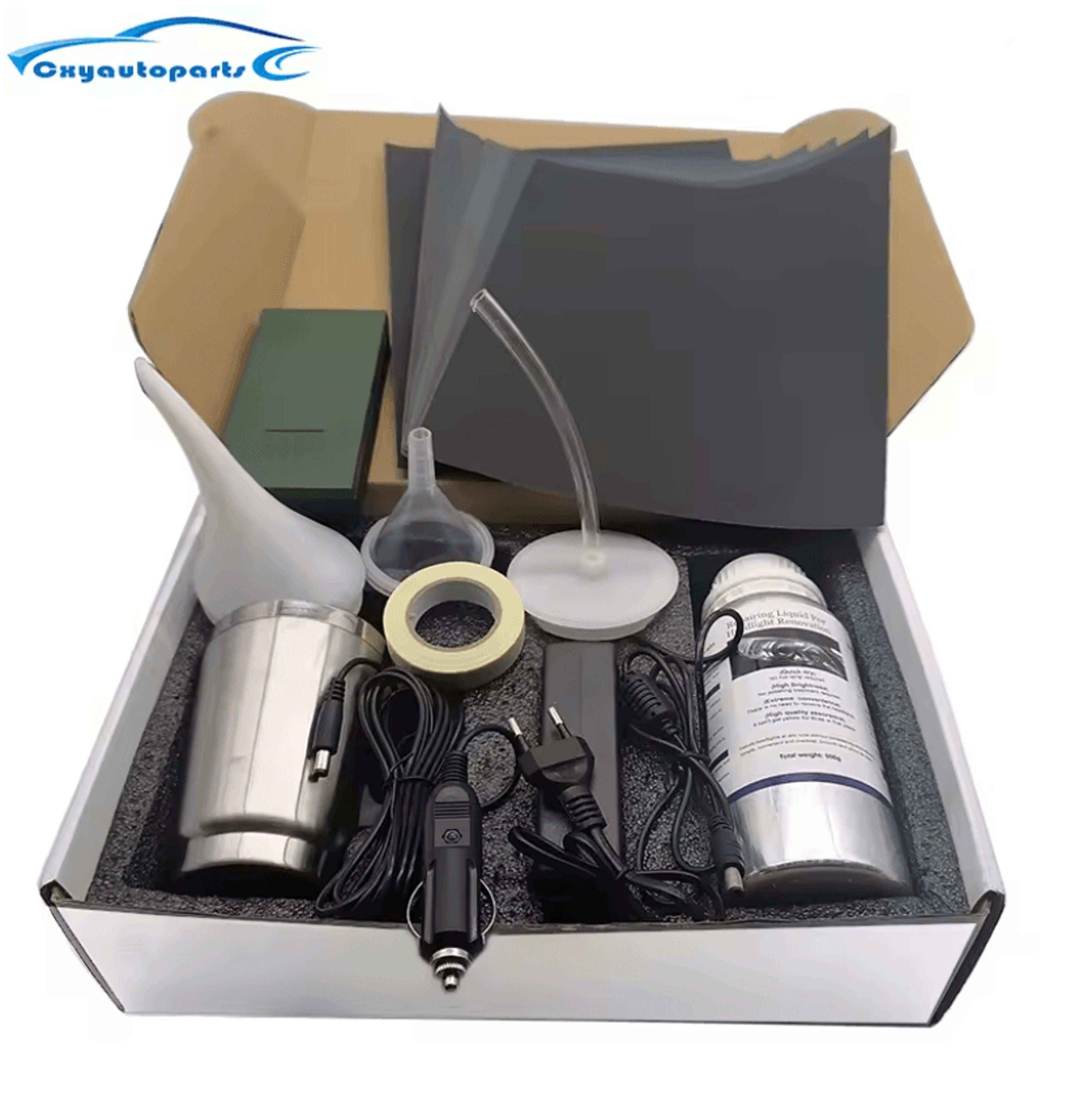 800ml car headlight restoration kit with polishing liquid for headlamp cleaning and repair