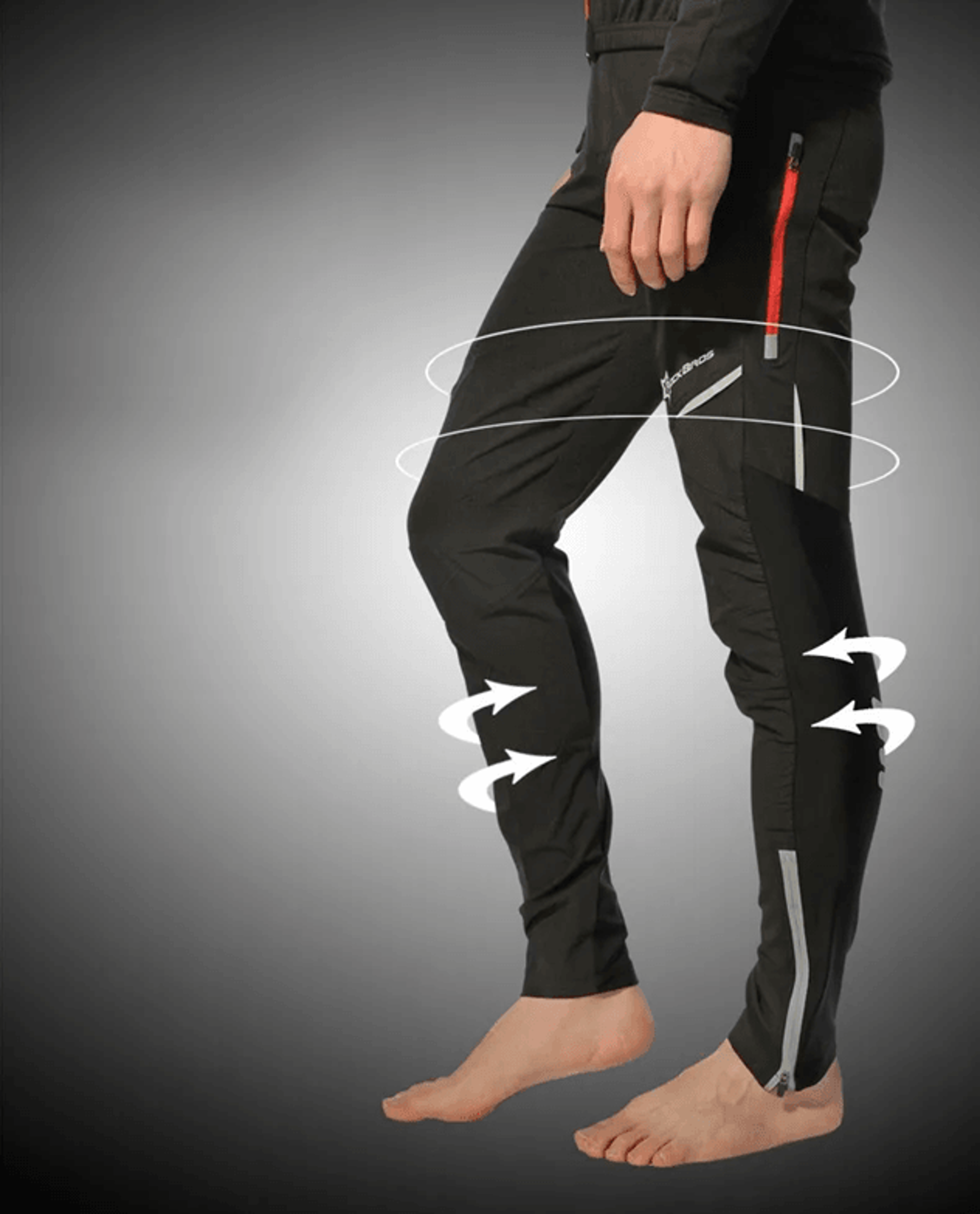 rockbros summer cycling pants for men and women with breathable fabric and reflective design for sports and outdoor fitn