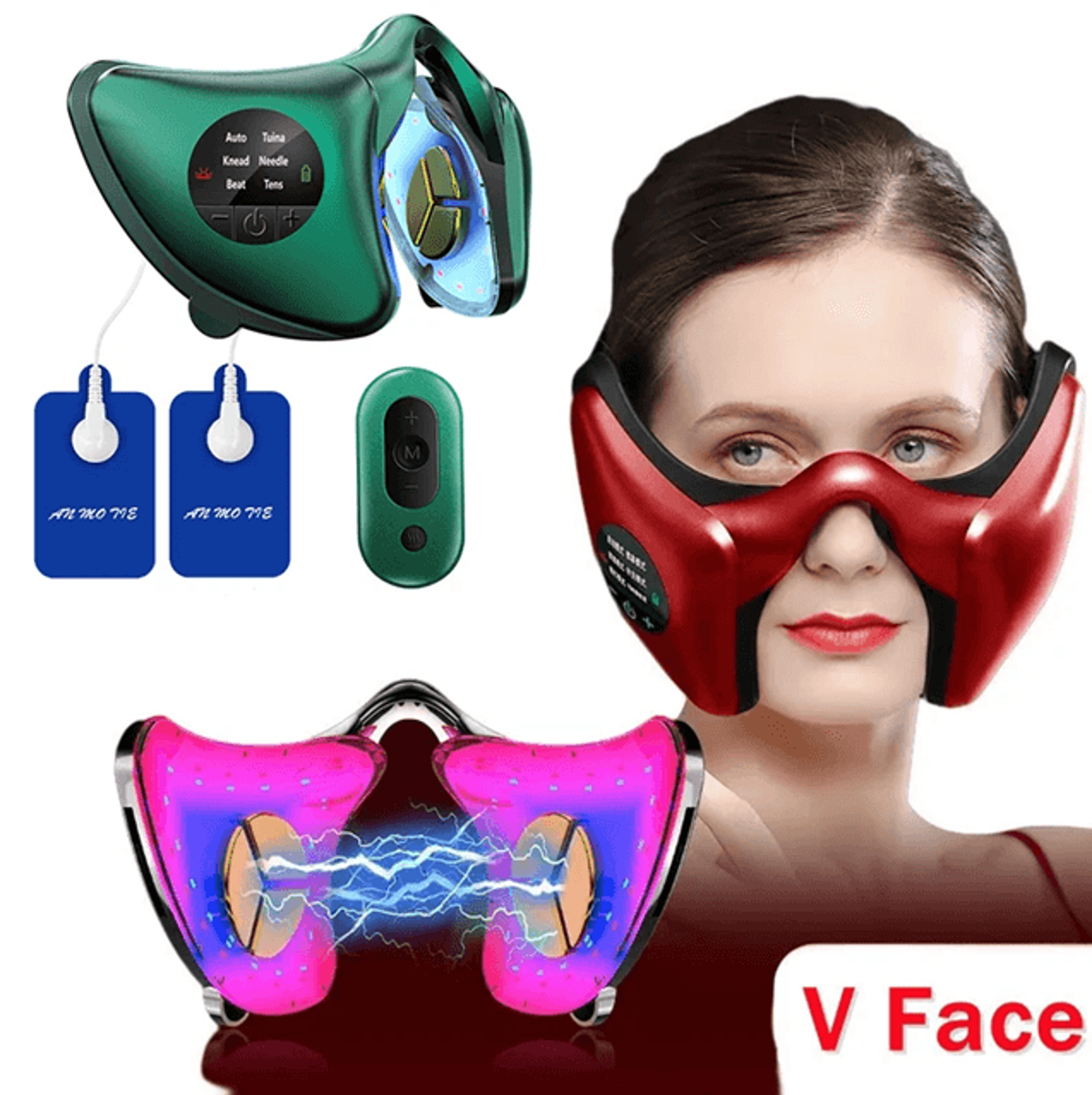 smart facial massager lifting and firming v shaped face lifting device all round body shaping anti aging beauty instrume