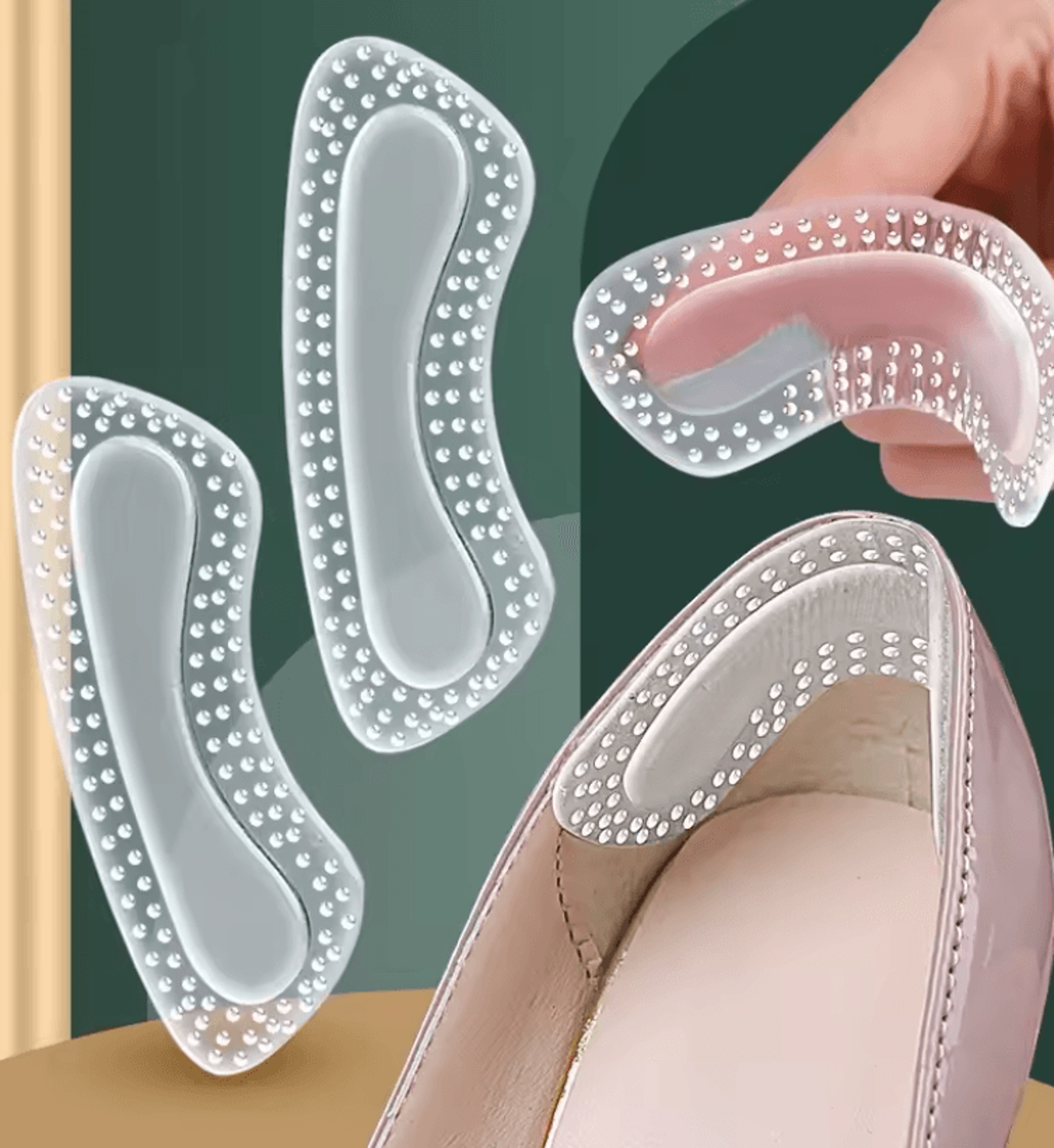 gel heel protectors for women silicone cushion inserts for high heels and foot pain relief