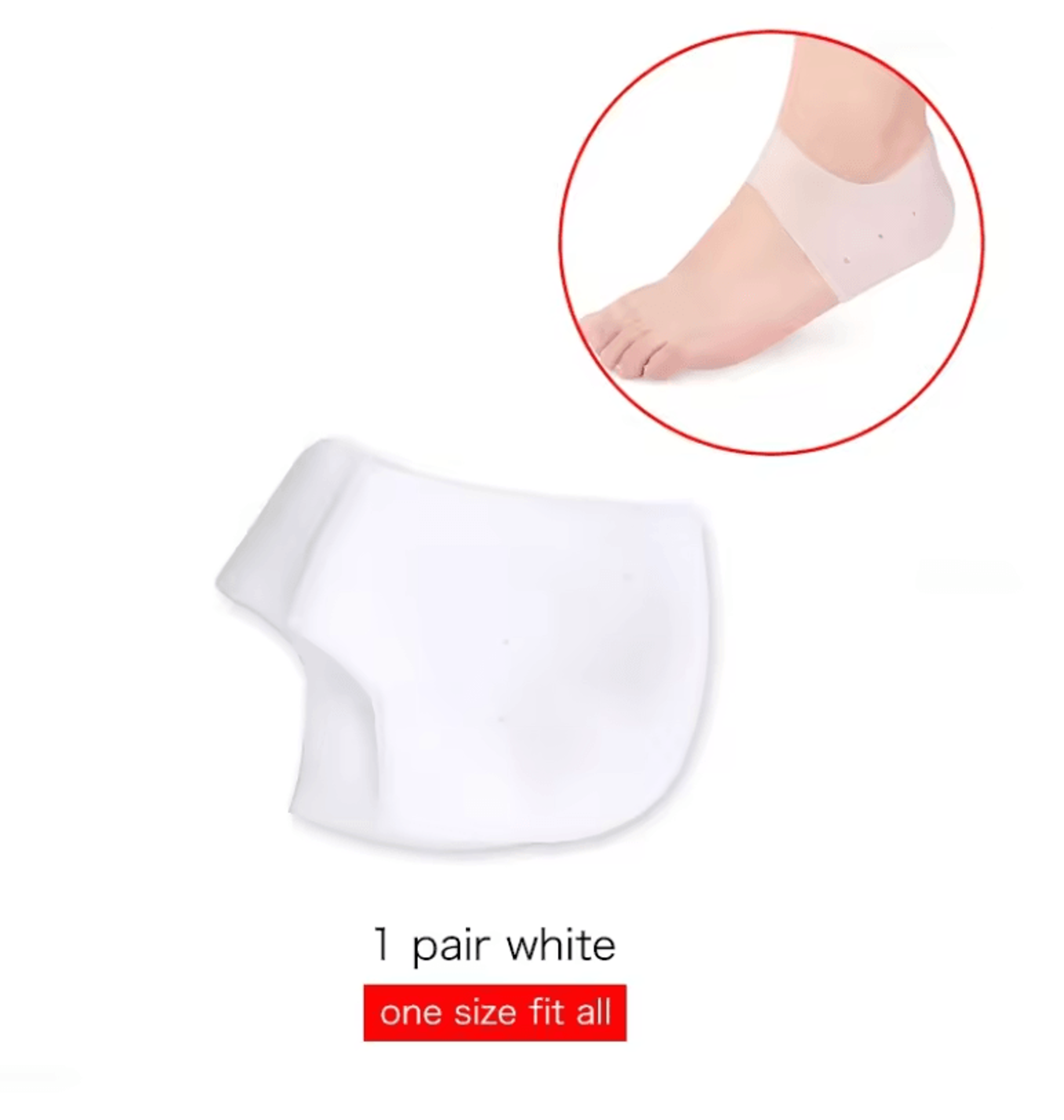 silicone heel protectors with metatarsal support pads for foot pain relief and blister prevention