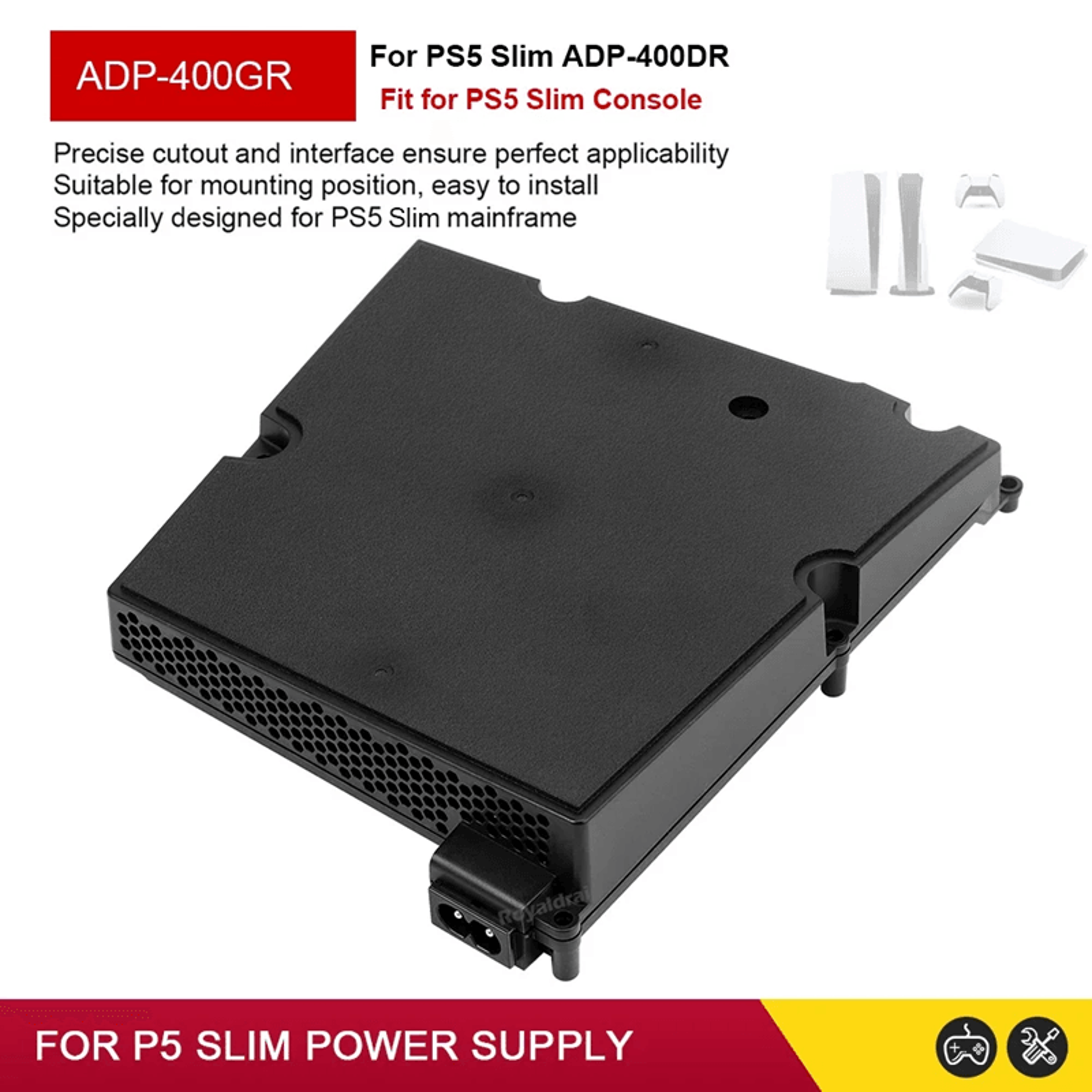 adp 400gr power supply replacement for ps5 slim console
