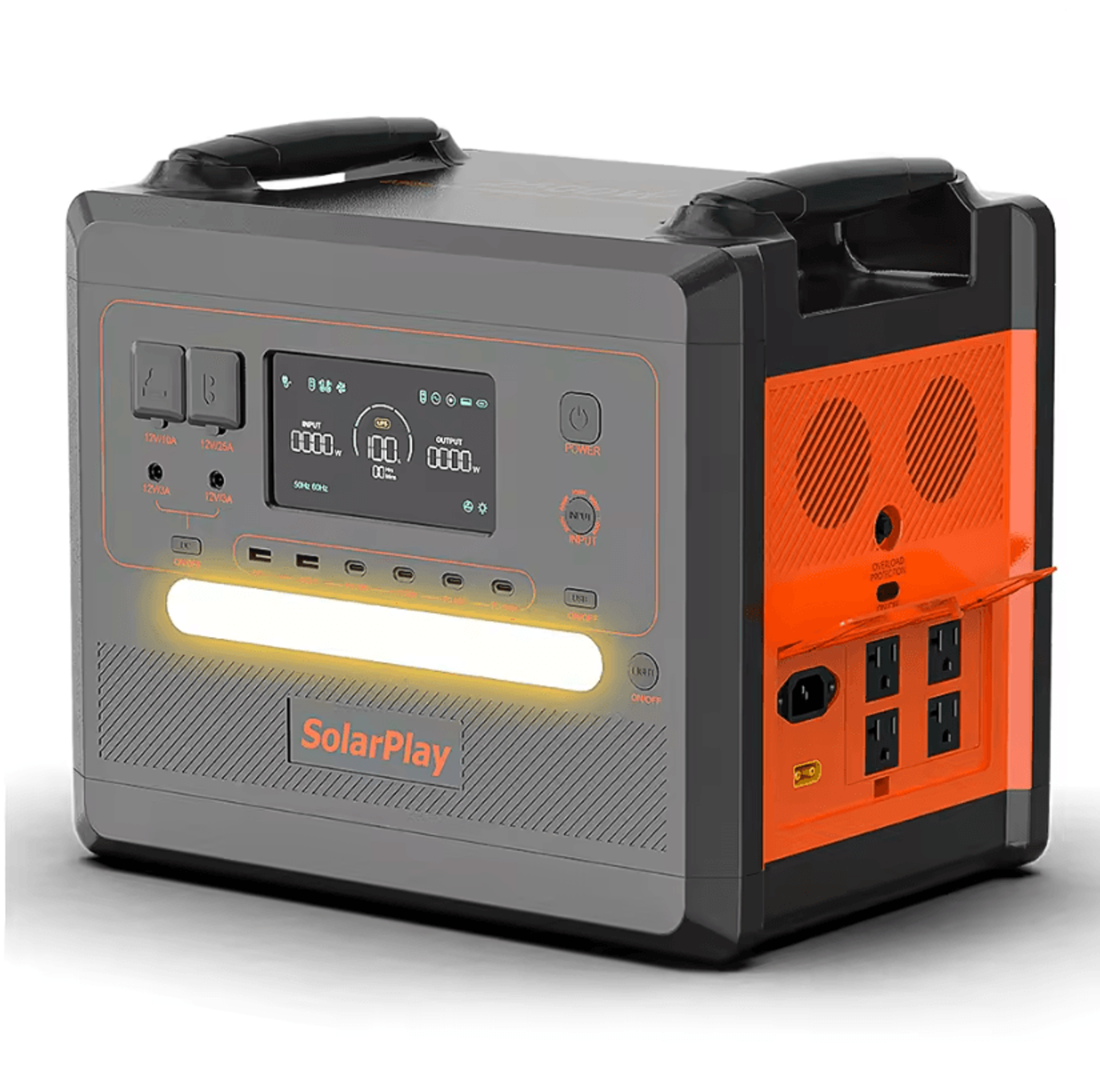 solarplay 2500w portable power station 2300wh lifepo4 emergency backup