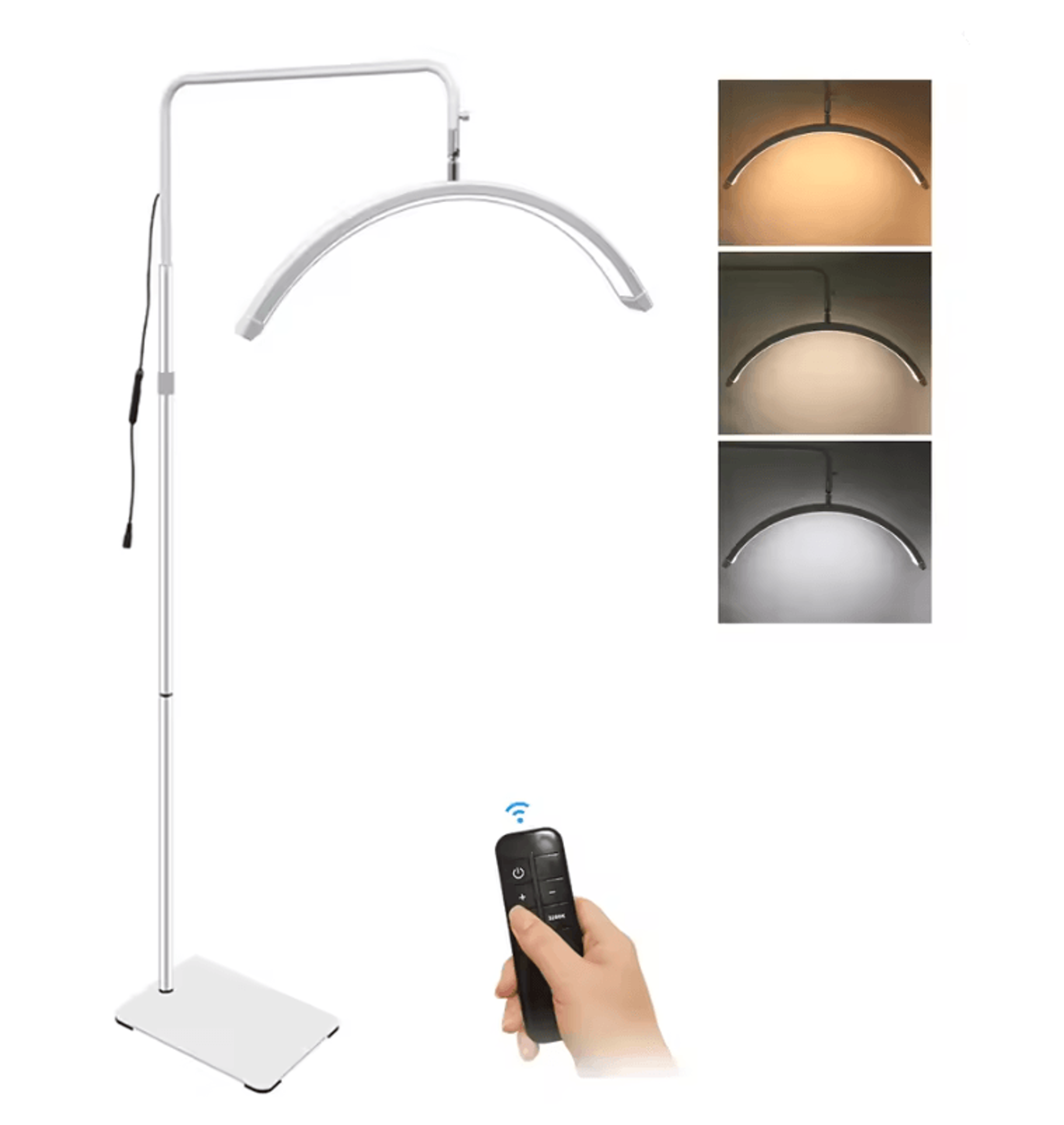 andoer hd m6x pro half moon fill light floor lamp 36w dimmable