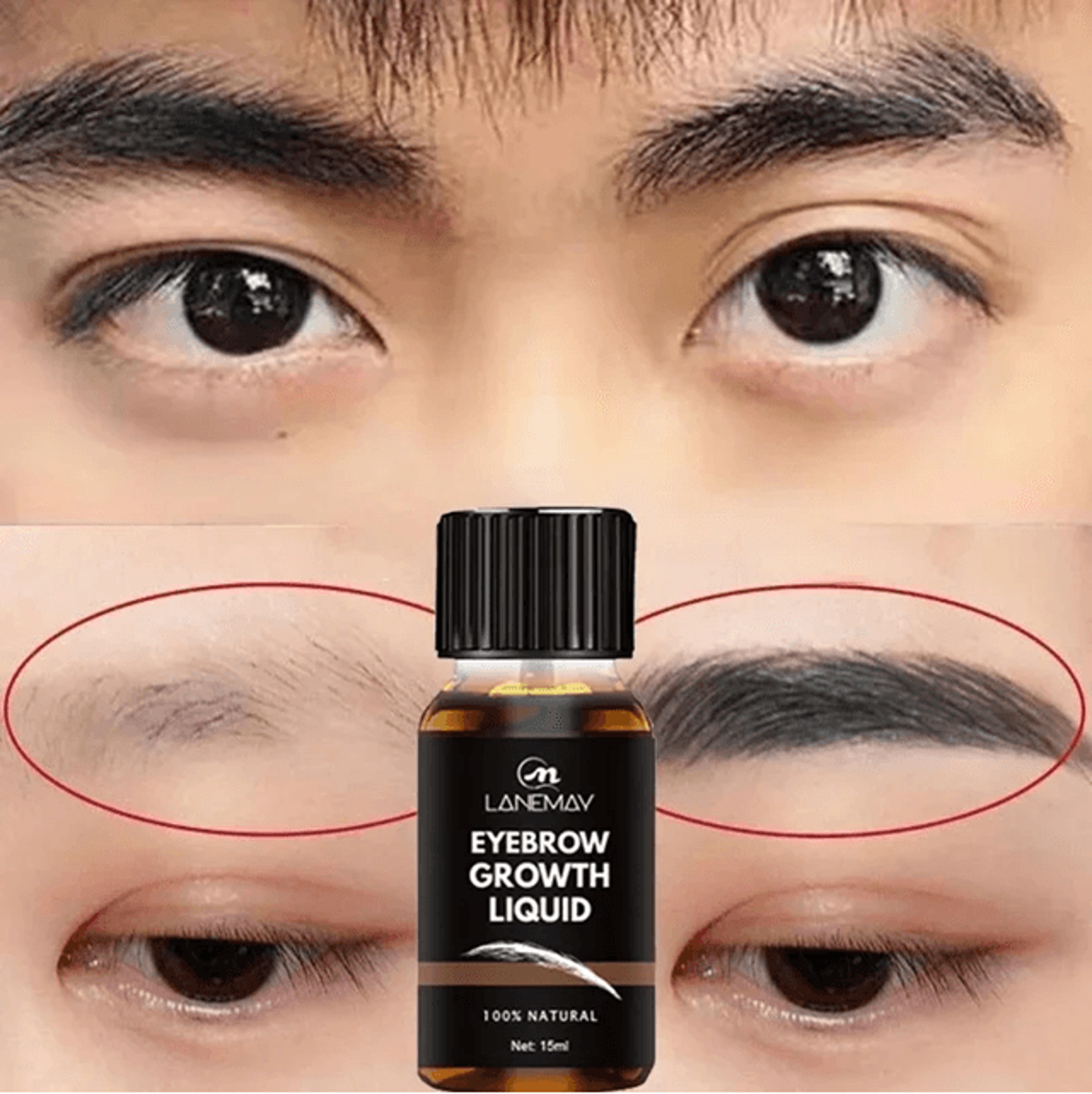 eyebrow and eyelash growth serum thicker fuller hair enhancer