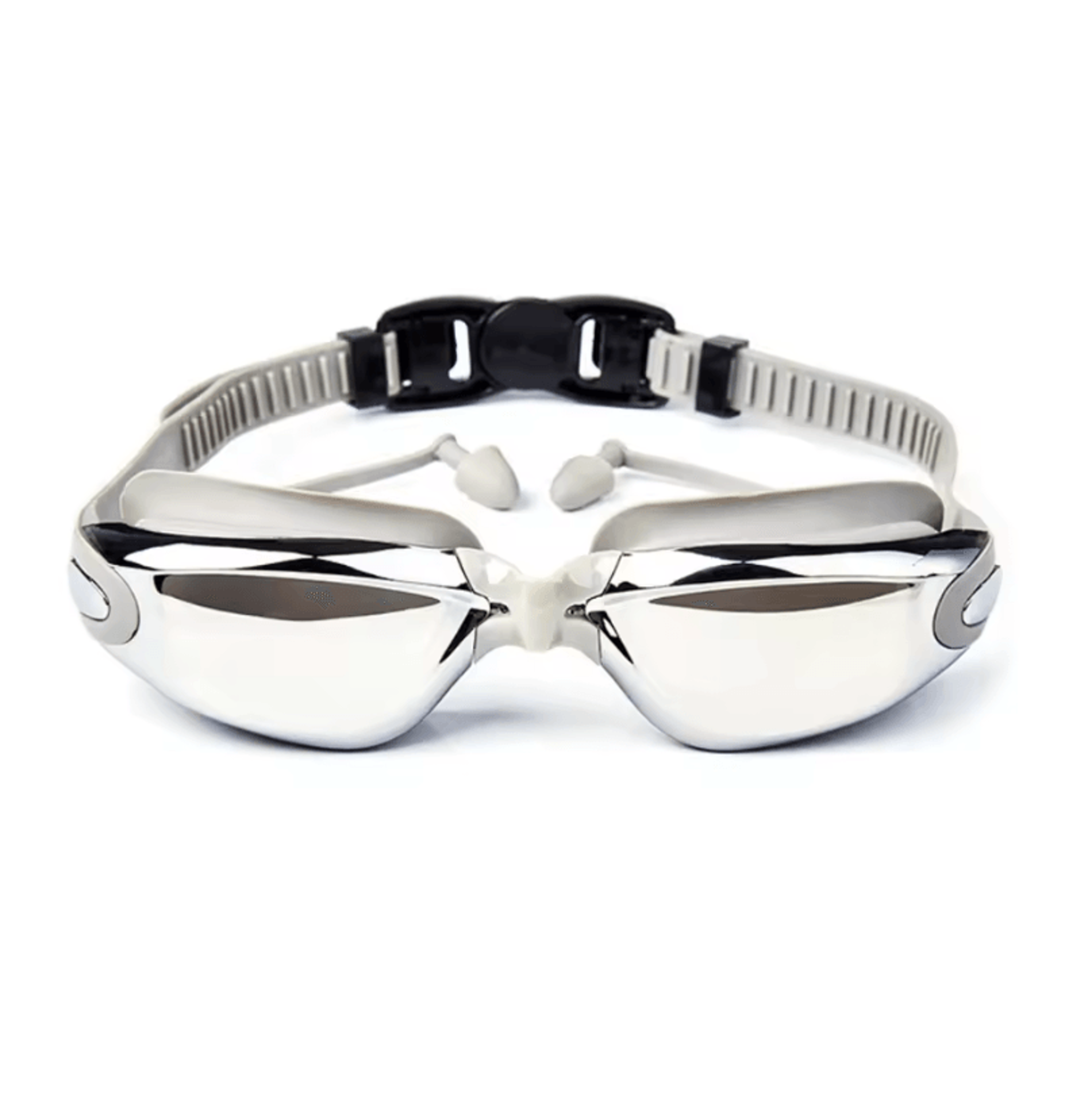premium anti fog swimming goggles for adults with earplugs and nose clip