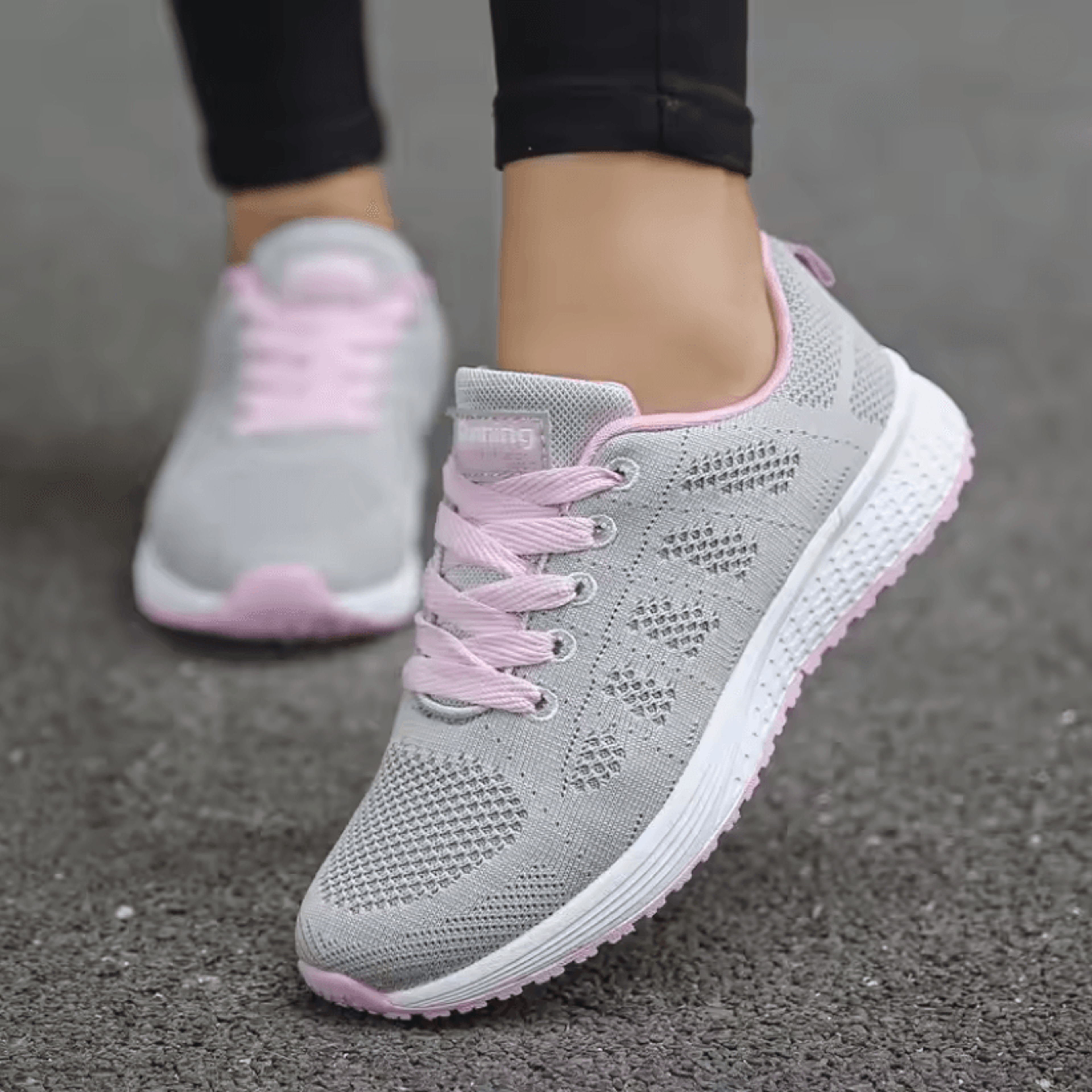 effortless walk breathable mesh sneakers for women
