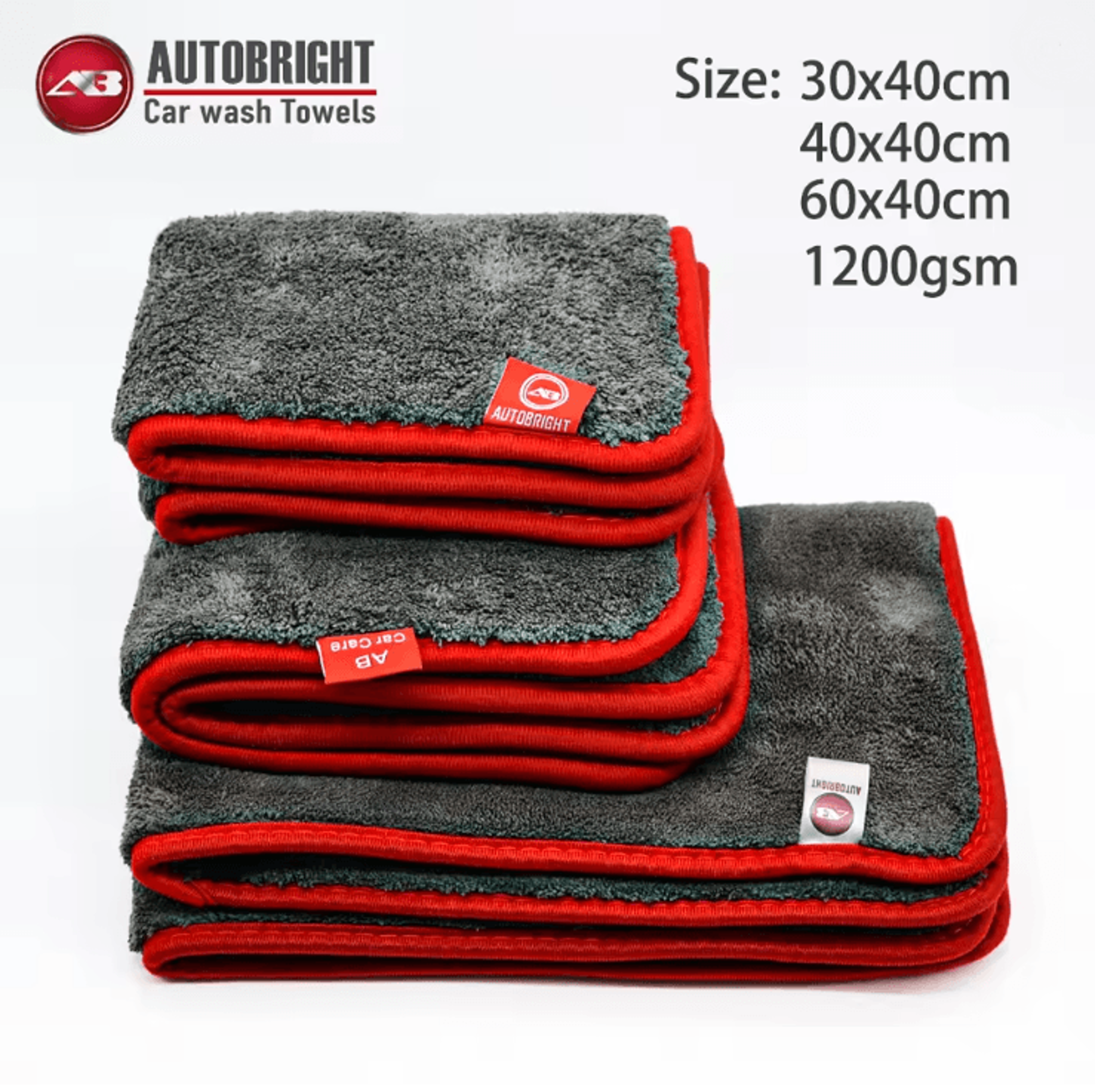 autobright 1200 gsm super absorbent microfiber drying towel