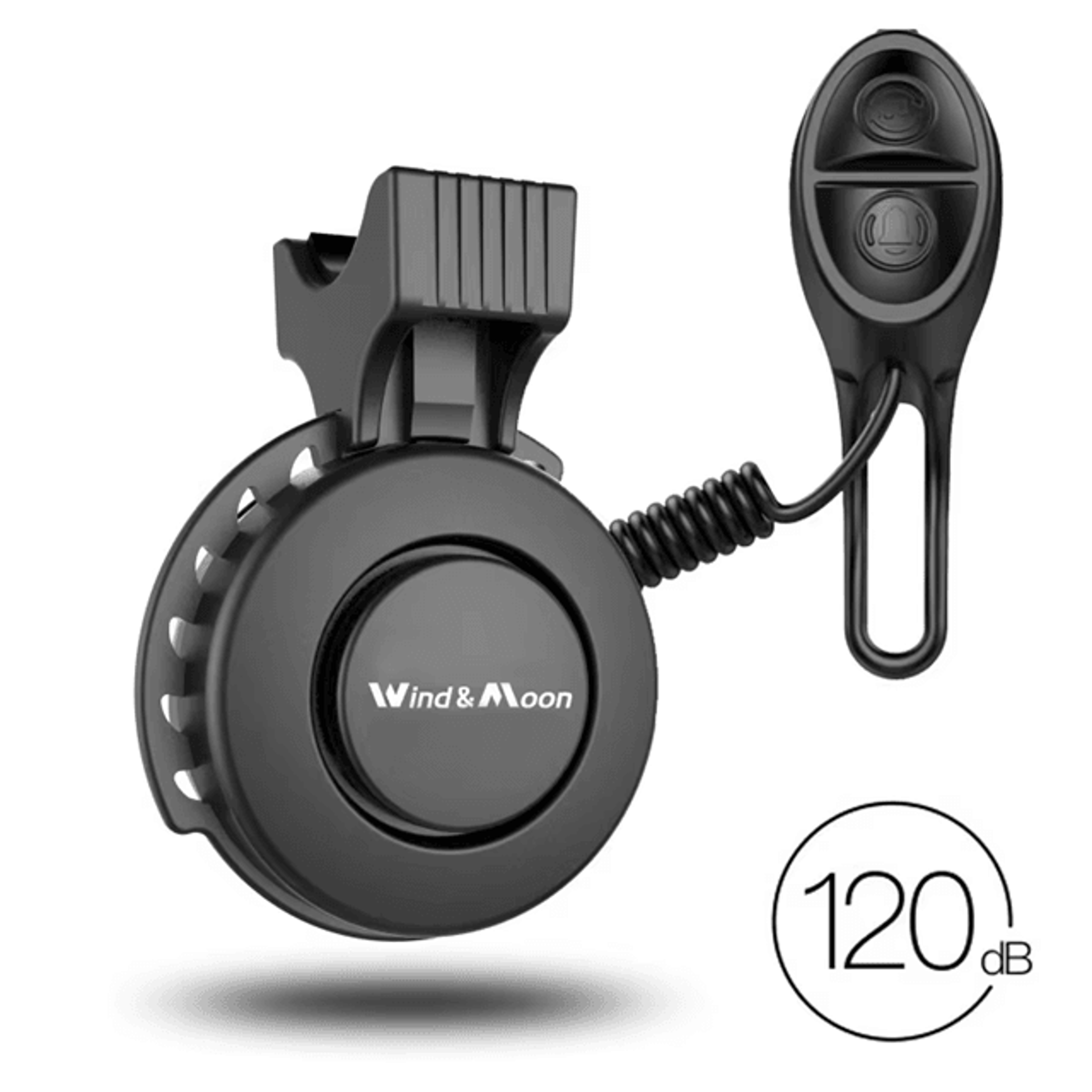 soundguard rechargeable bike bell with electric horn