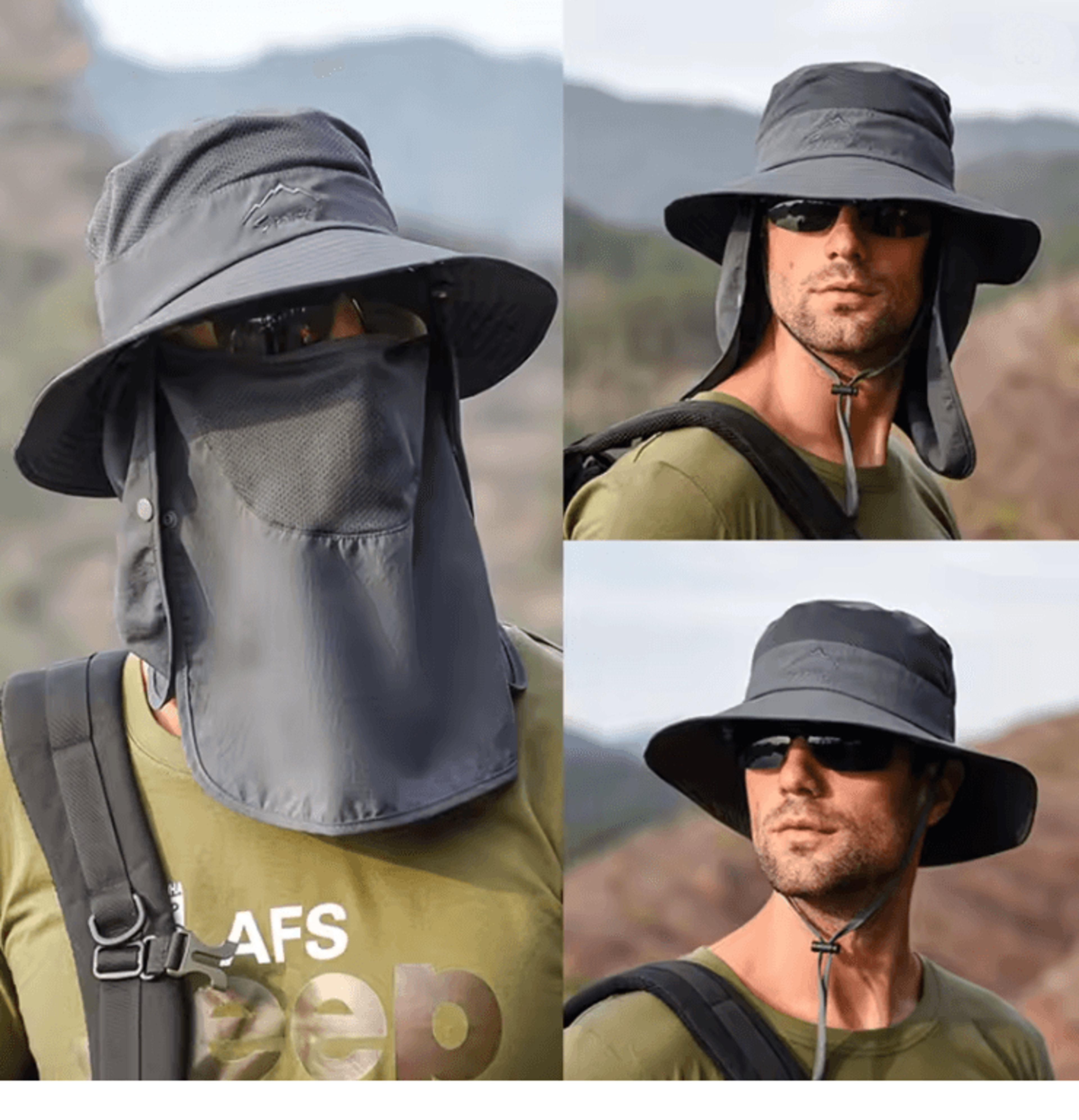 aquashield waterproof wide brim boonie bucket hat