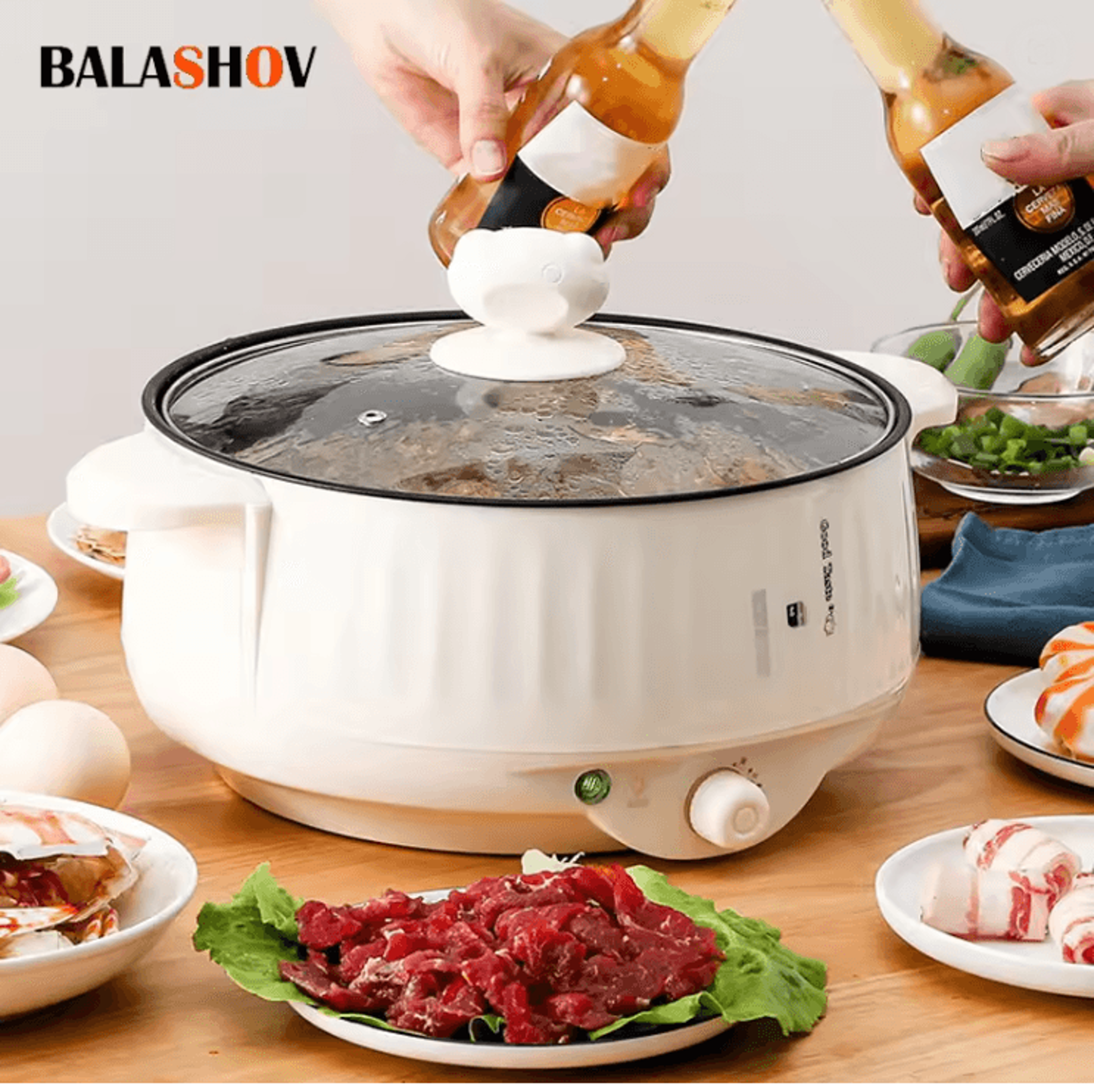 smartcook 1.7l multifunctional electric cooking pot