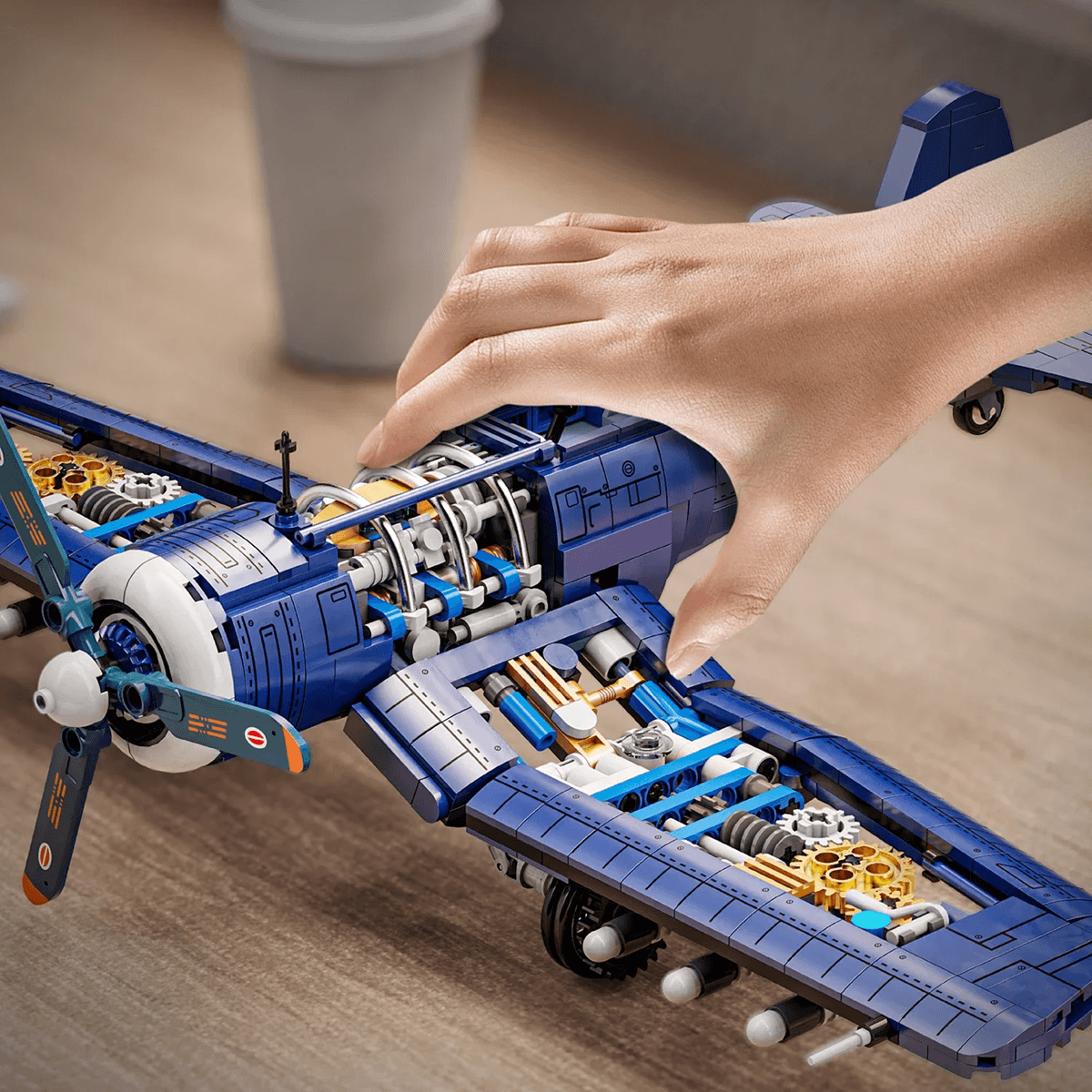 skystrike military airplane building block set