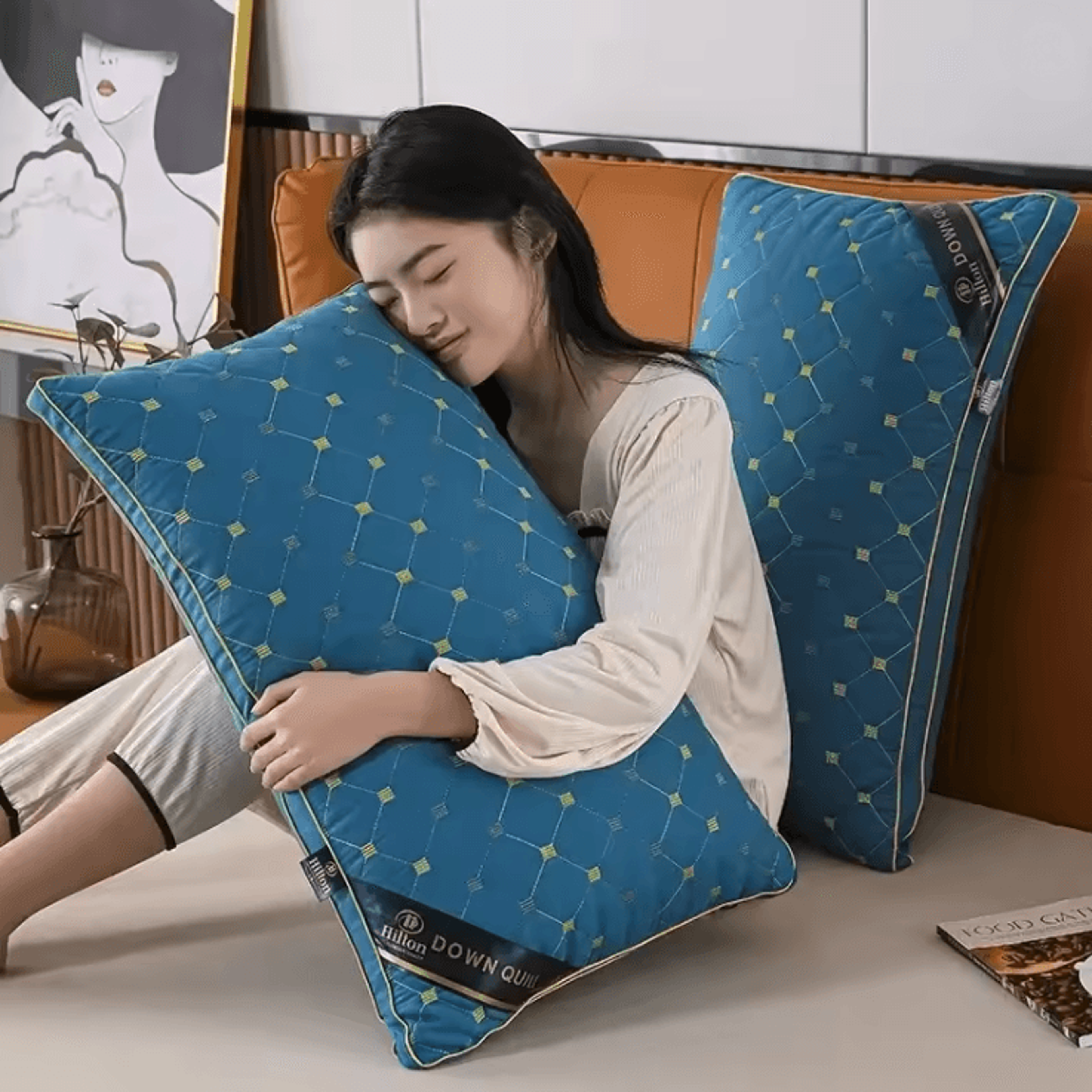 velvetcloud high rebound feather velvet pillow core