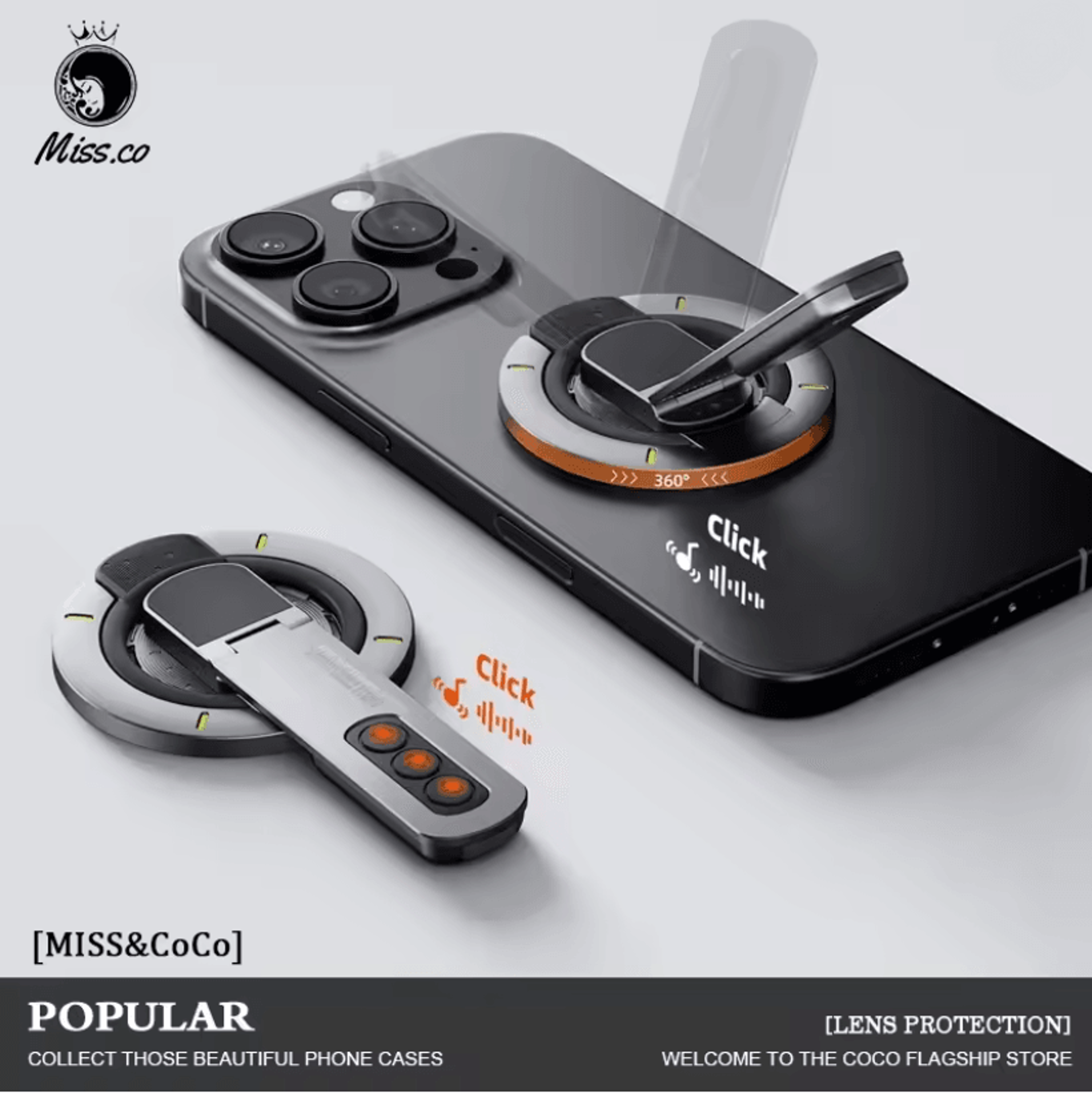 magsafe magnetic finger ring grip and stand for iphone 12 to 16