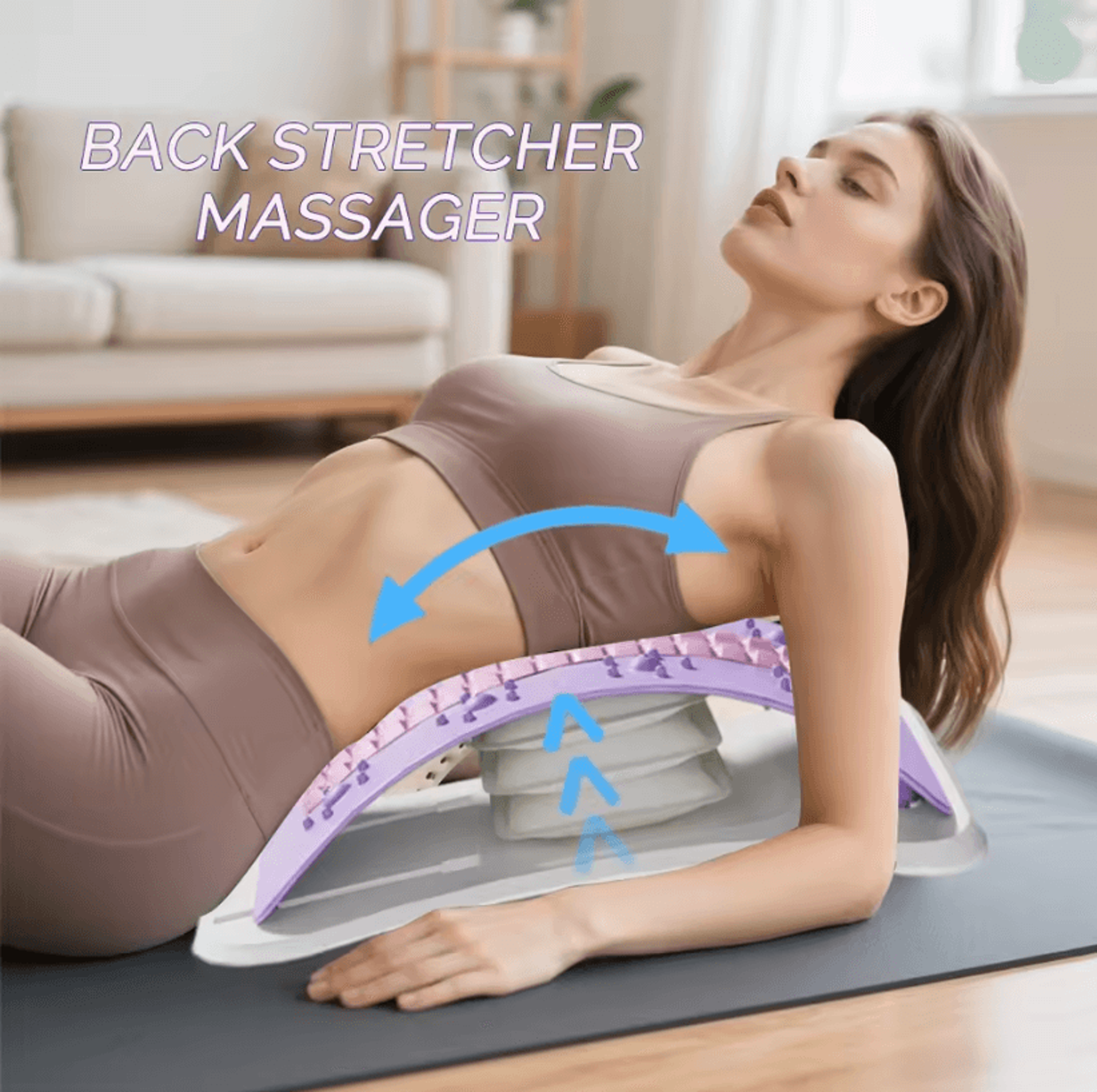 premium lumbar stretch support pillow back stretcher pillow and posture corrector