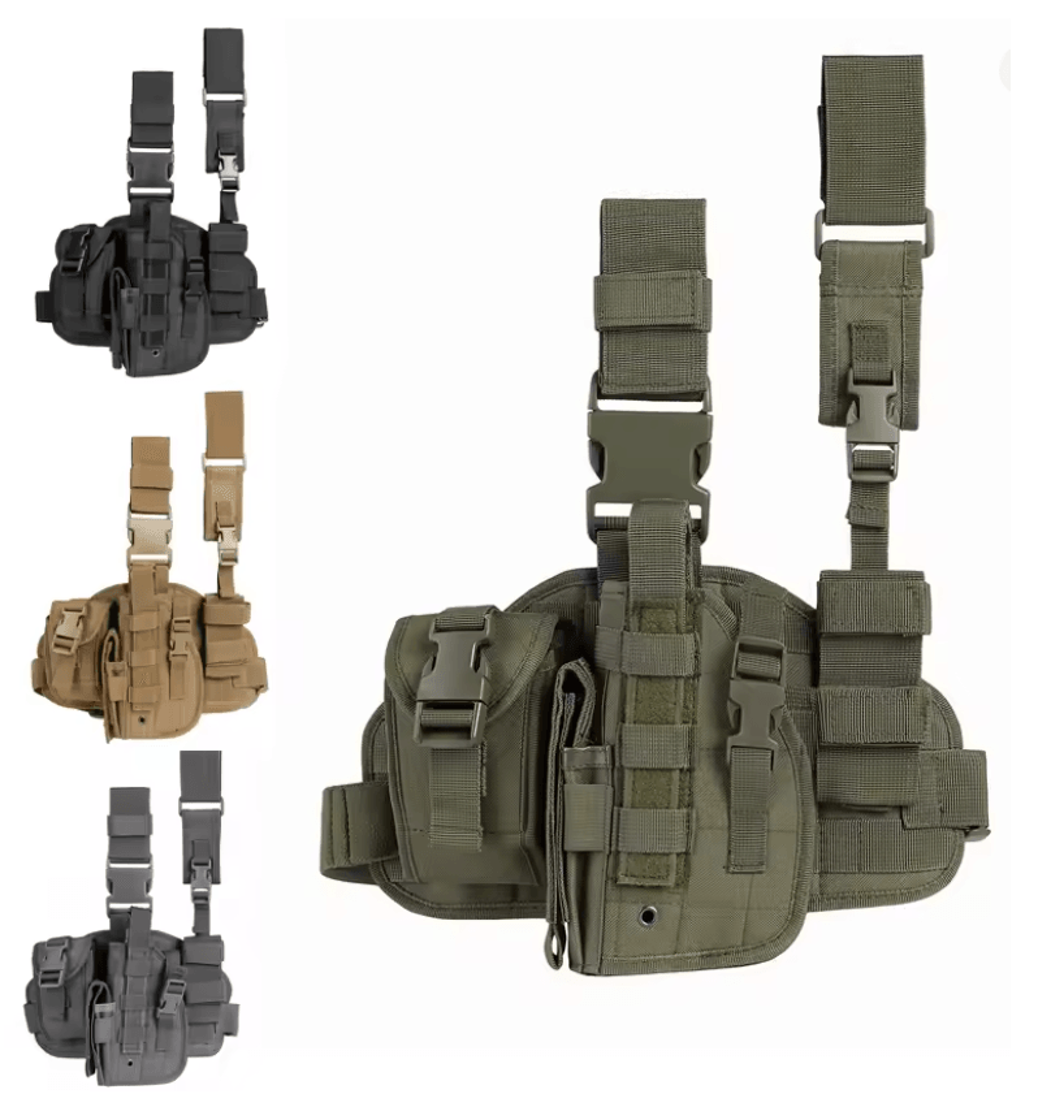 camouflage tactical leg holster thigh bag with phone pocket