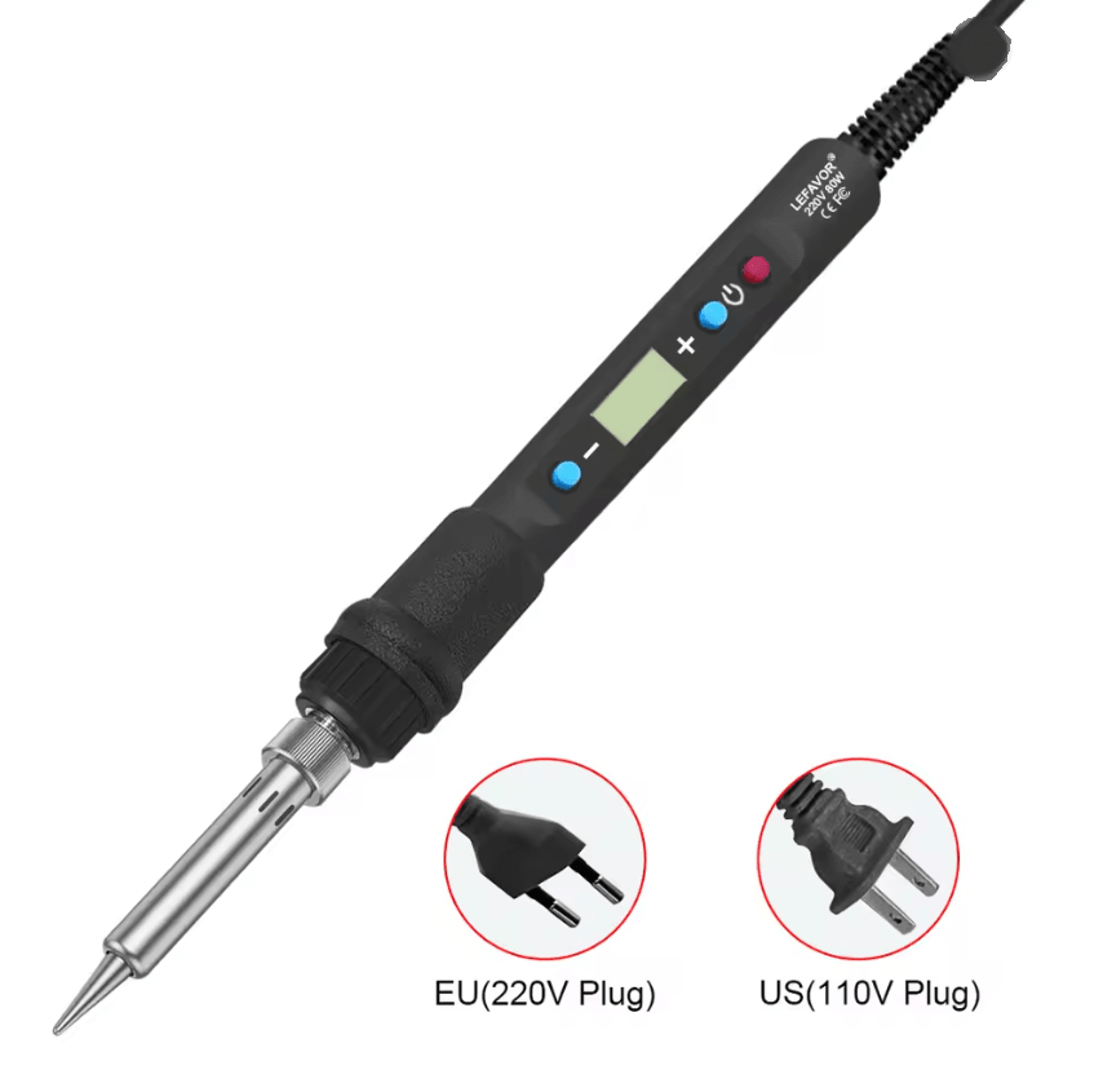 protemp 80w digital soldering iron kit with lcd display