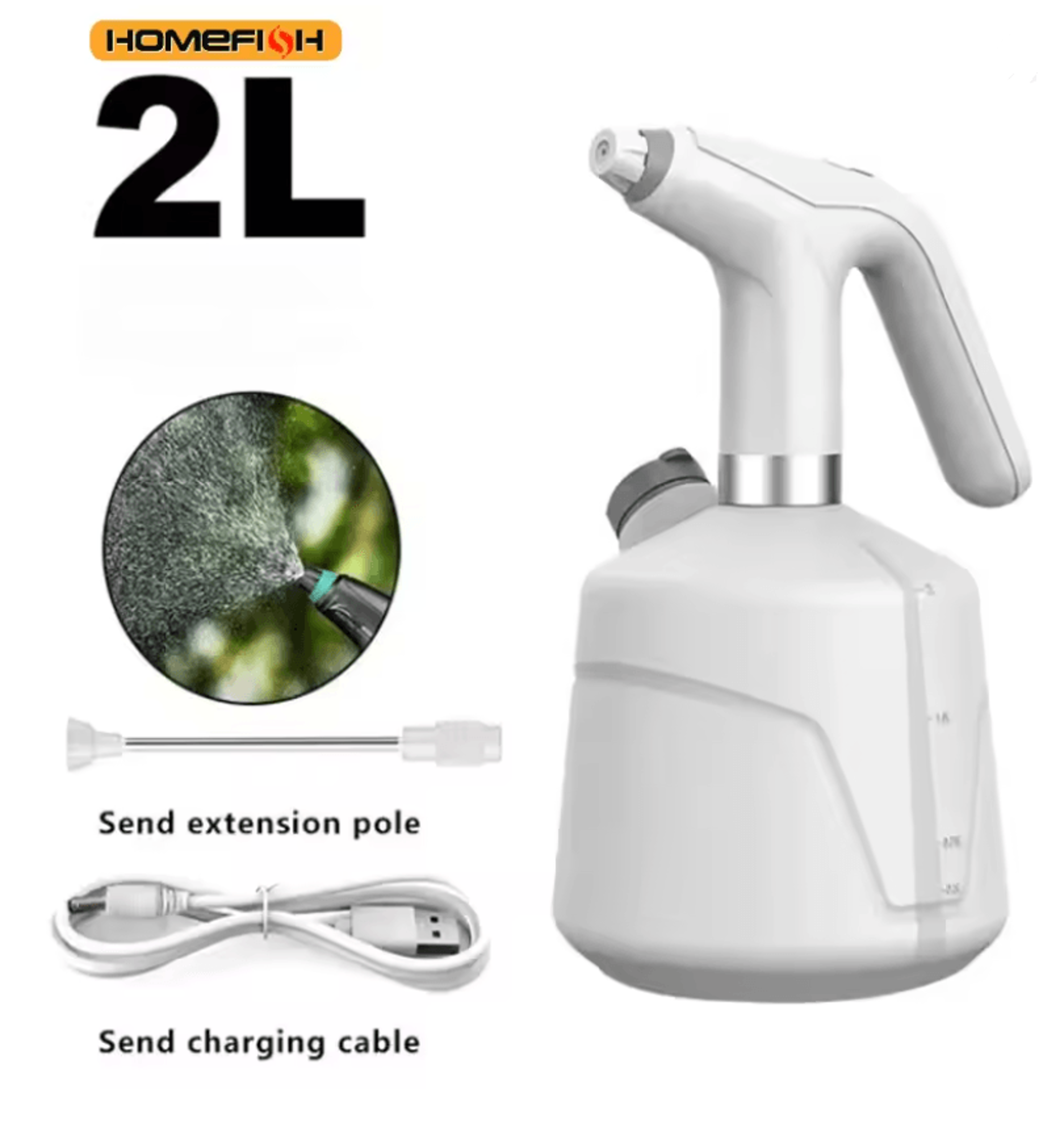 electric 2l automatic watering sprayer usb rechargeable plant mister