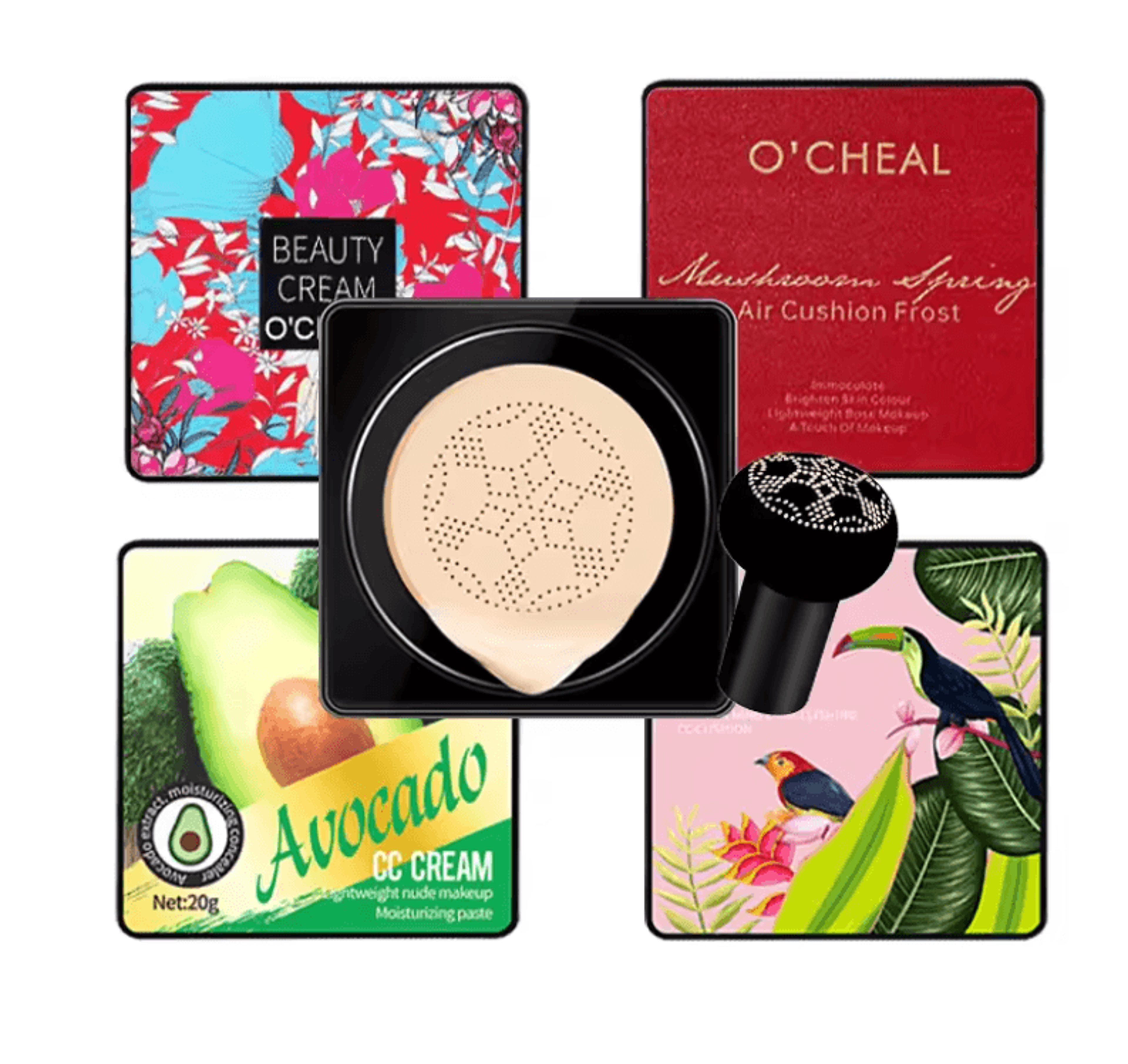 ocheal mushroom head bb cream cushion compact