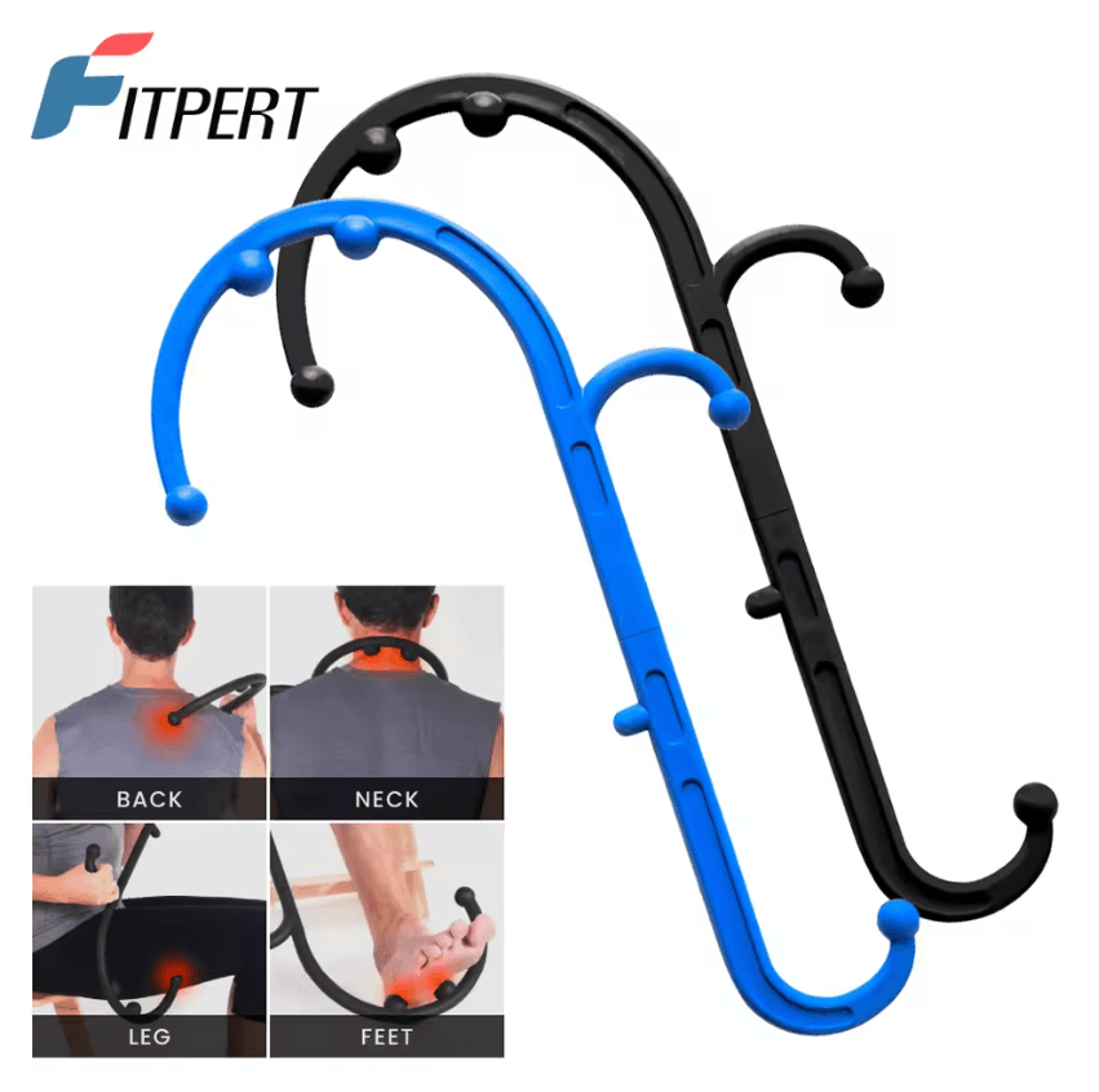 ergo self massage hook cane for back neck and feet