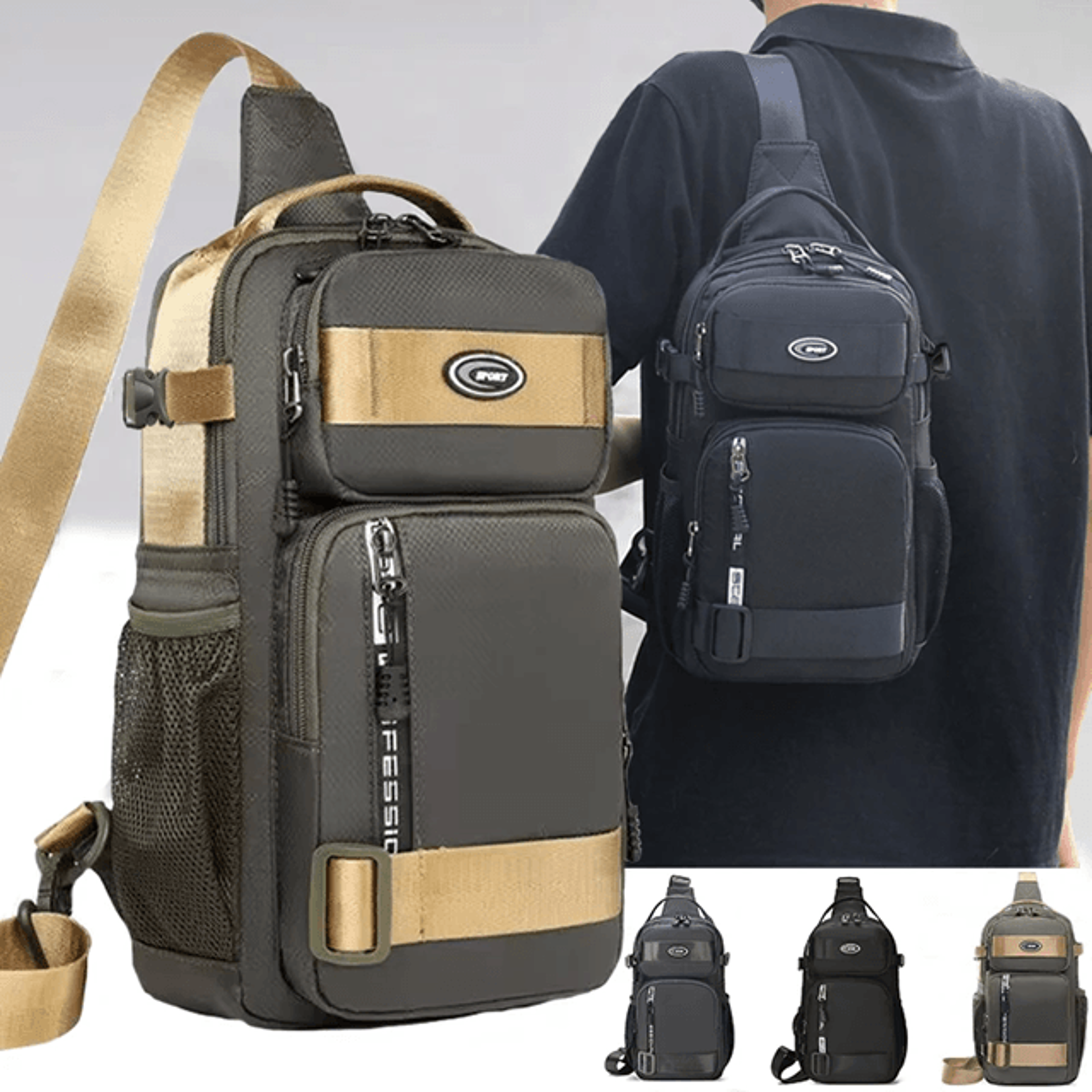 lightweight riding crossbody bag for men