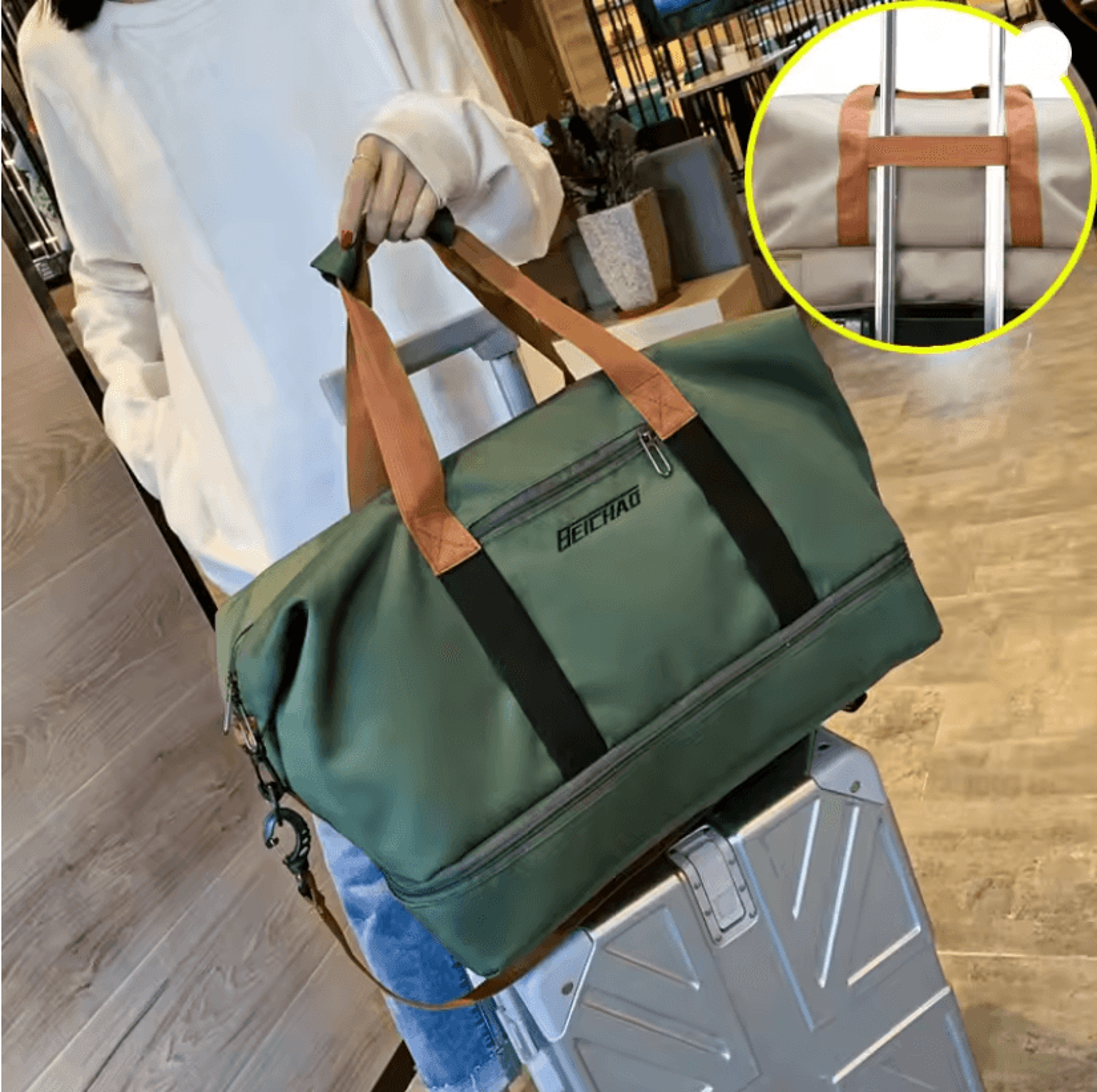 versatile travel gym weekender crossbody bag