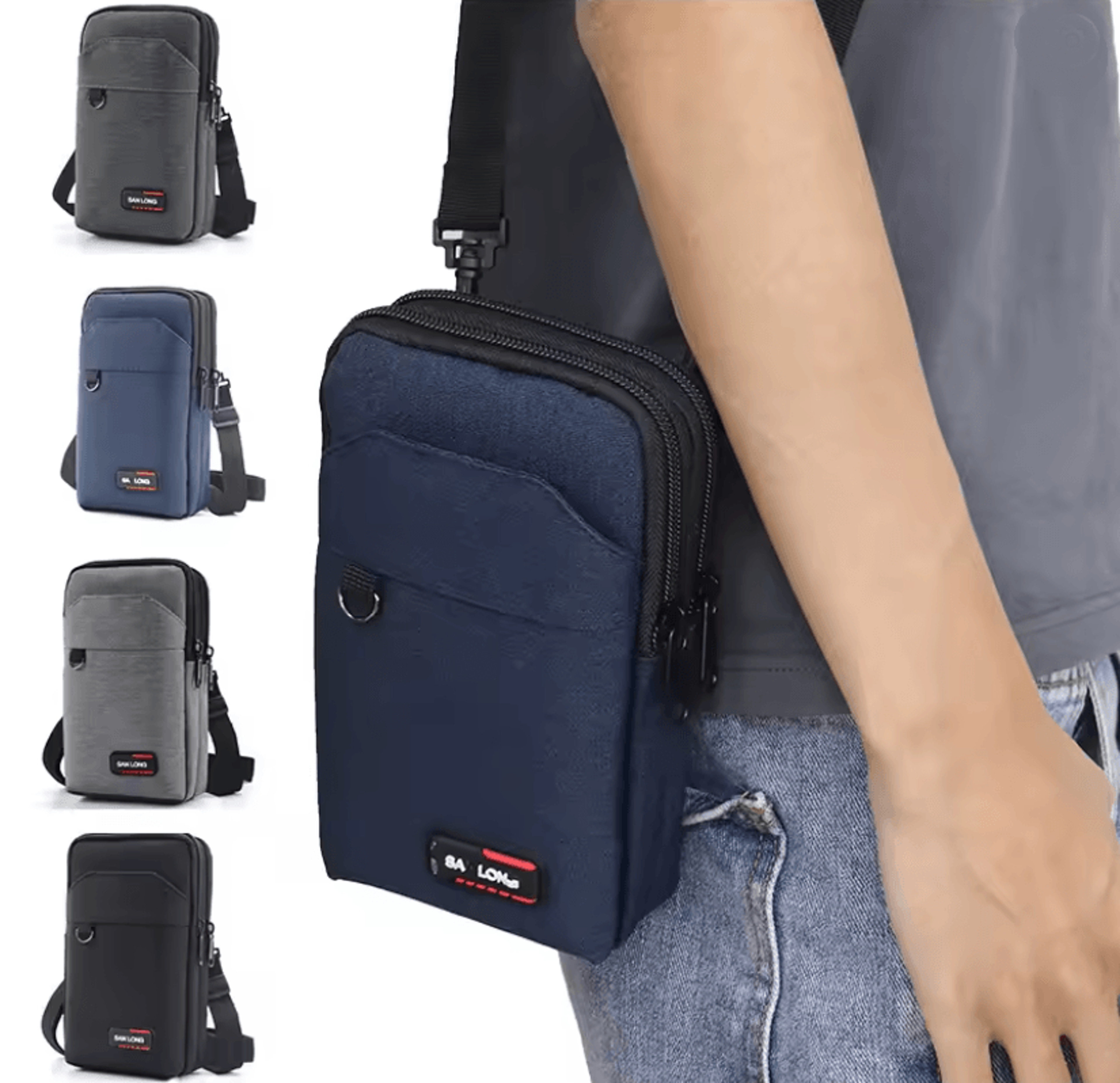mens tactical waterproof waist crossbody bag