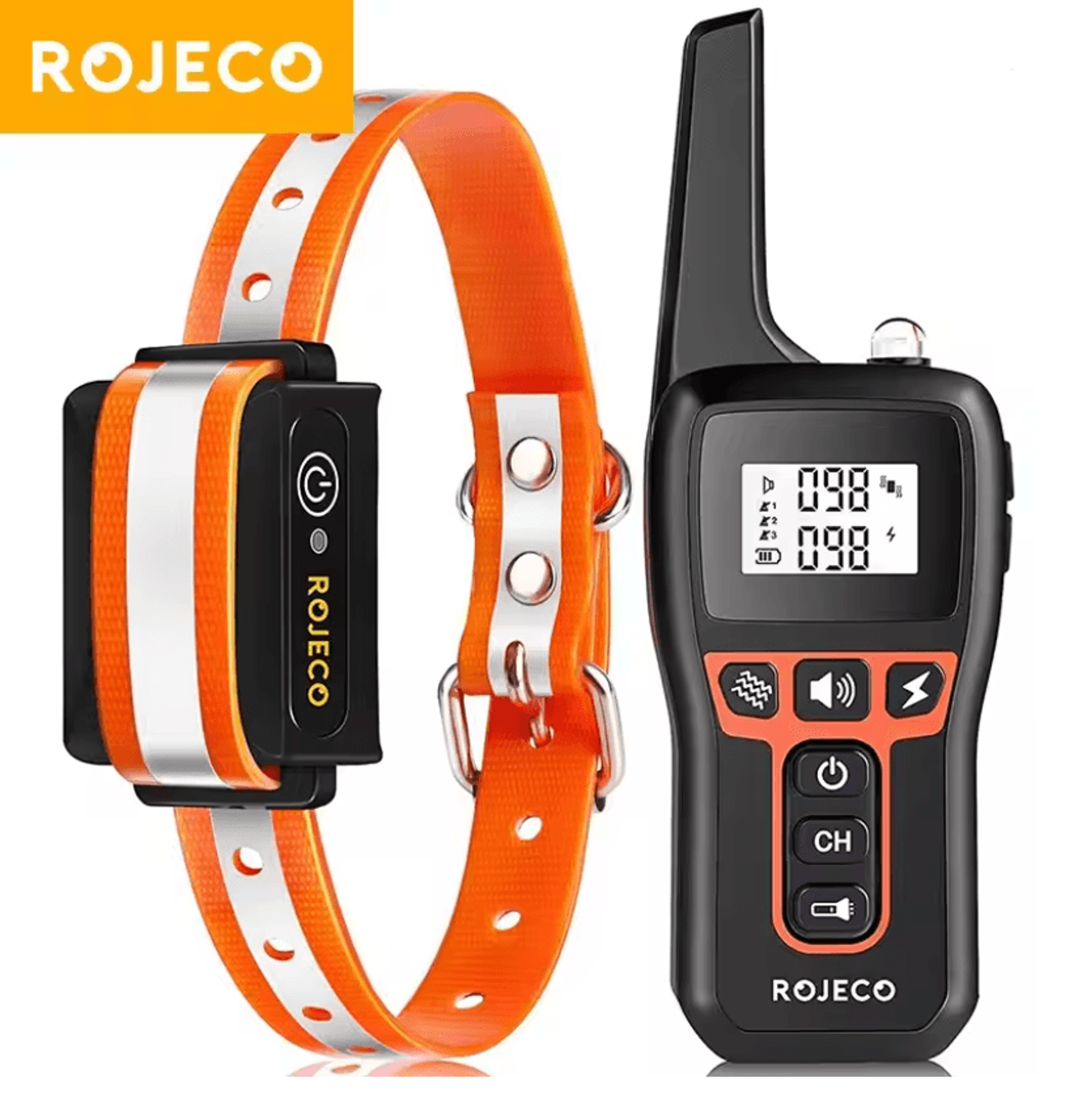 rojeco remote rechargeable dog training collar