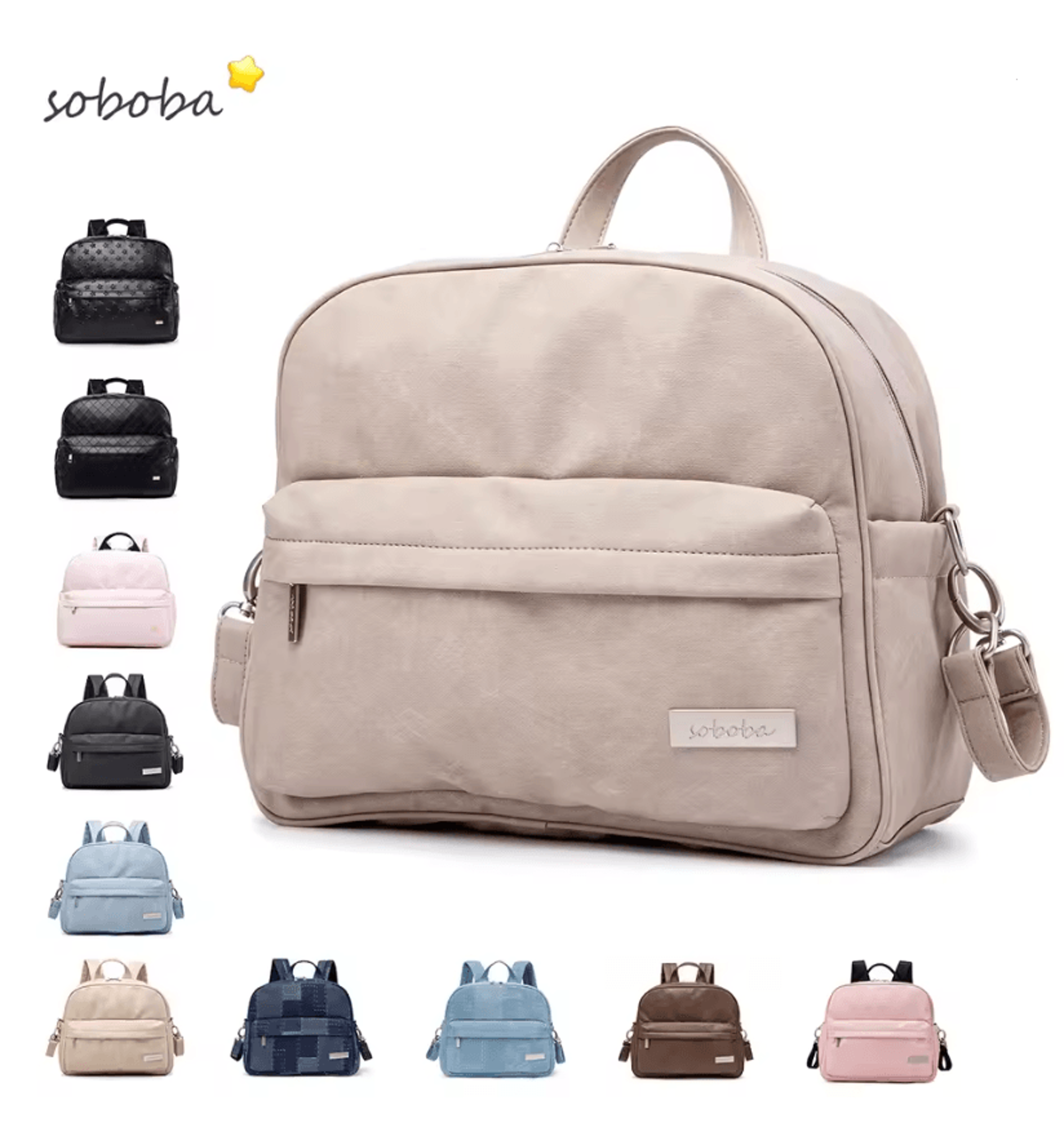 urbanease waterproof diaper backpack lightweight and portable mommy bag
