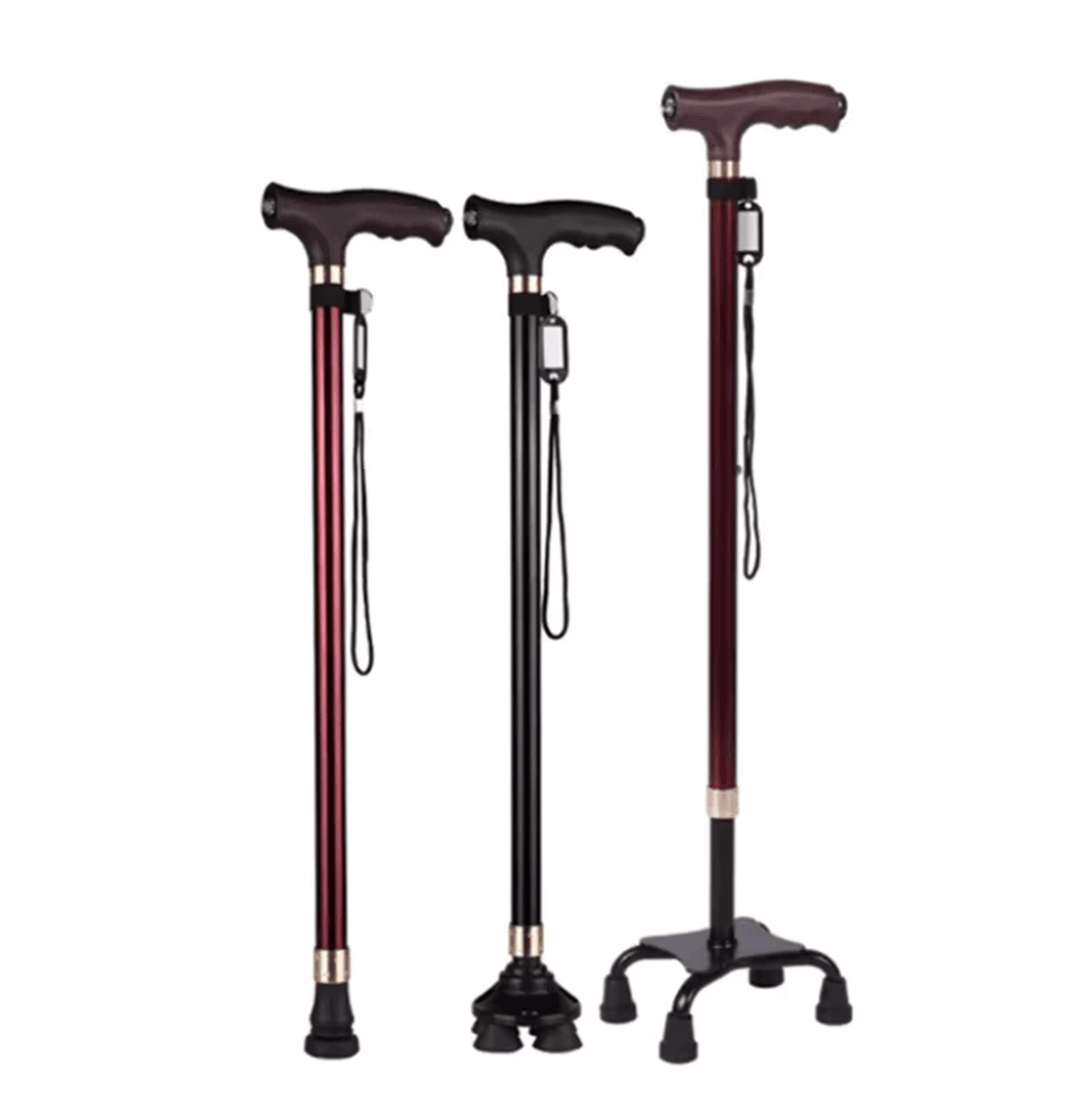 surestep retractable aluminum walking cane with led light and non slip base