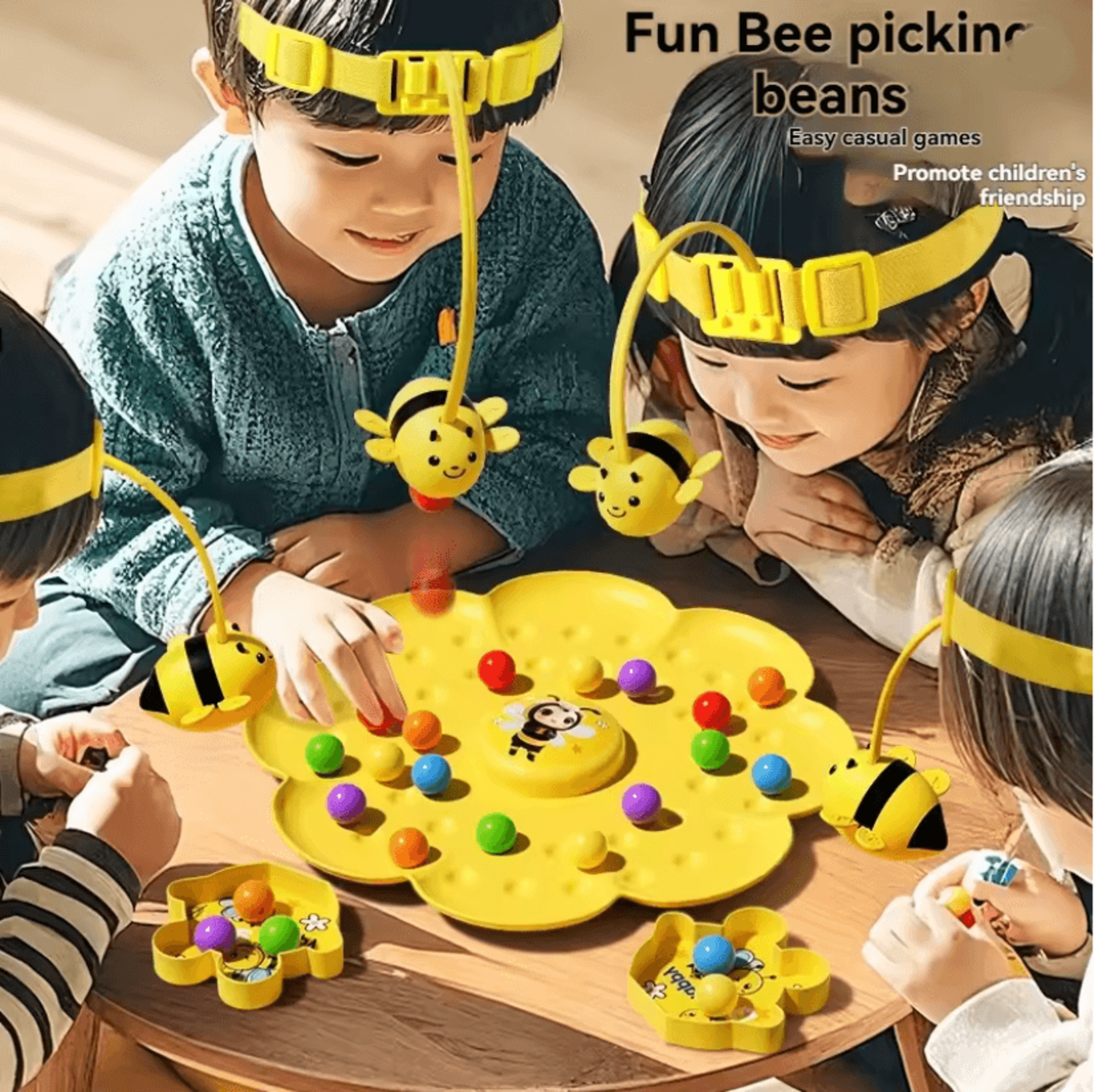 magnetic honey collection fishing game for kids and families