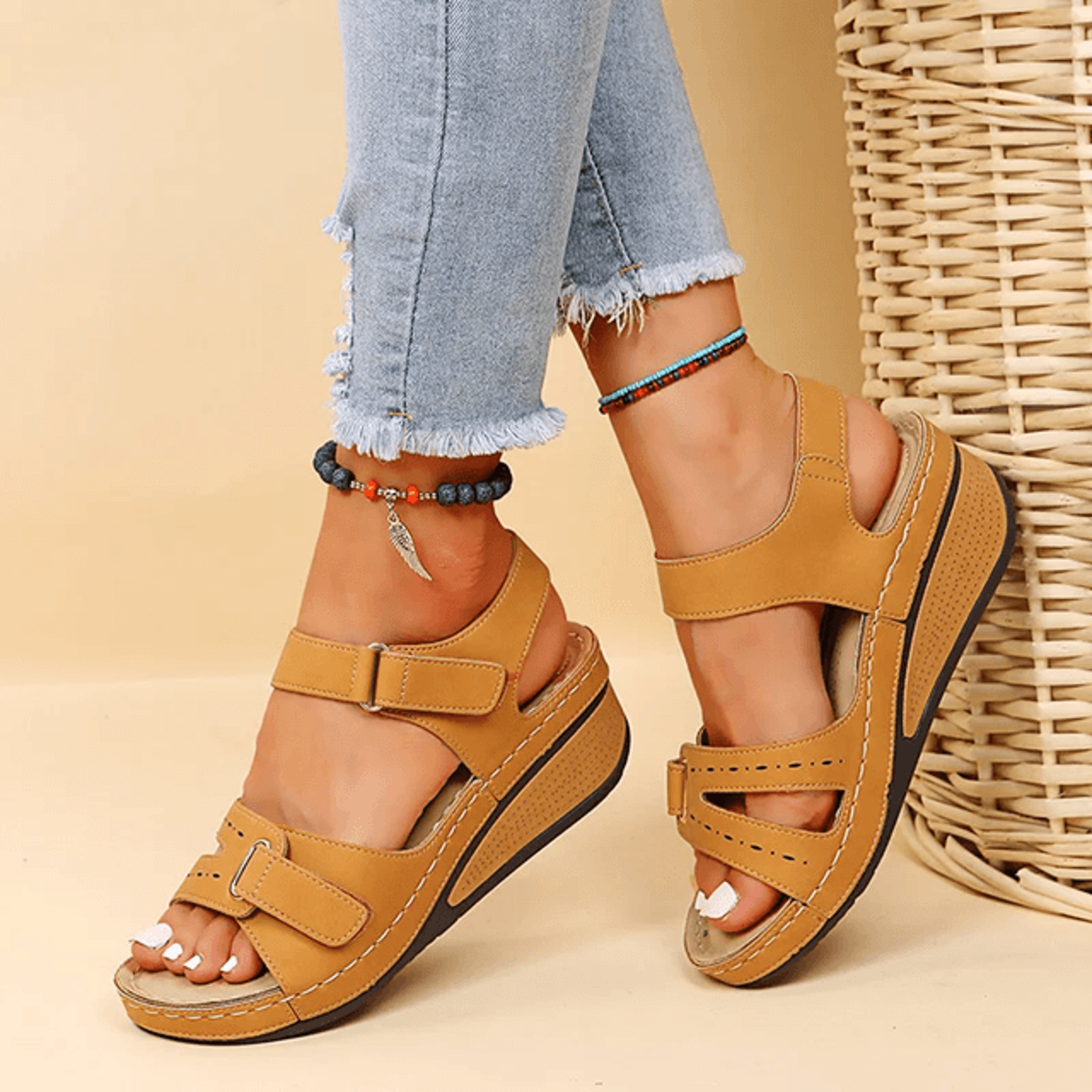 softstitch women flat open toe sandals